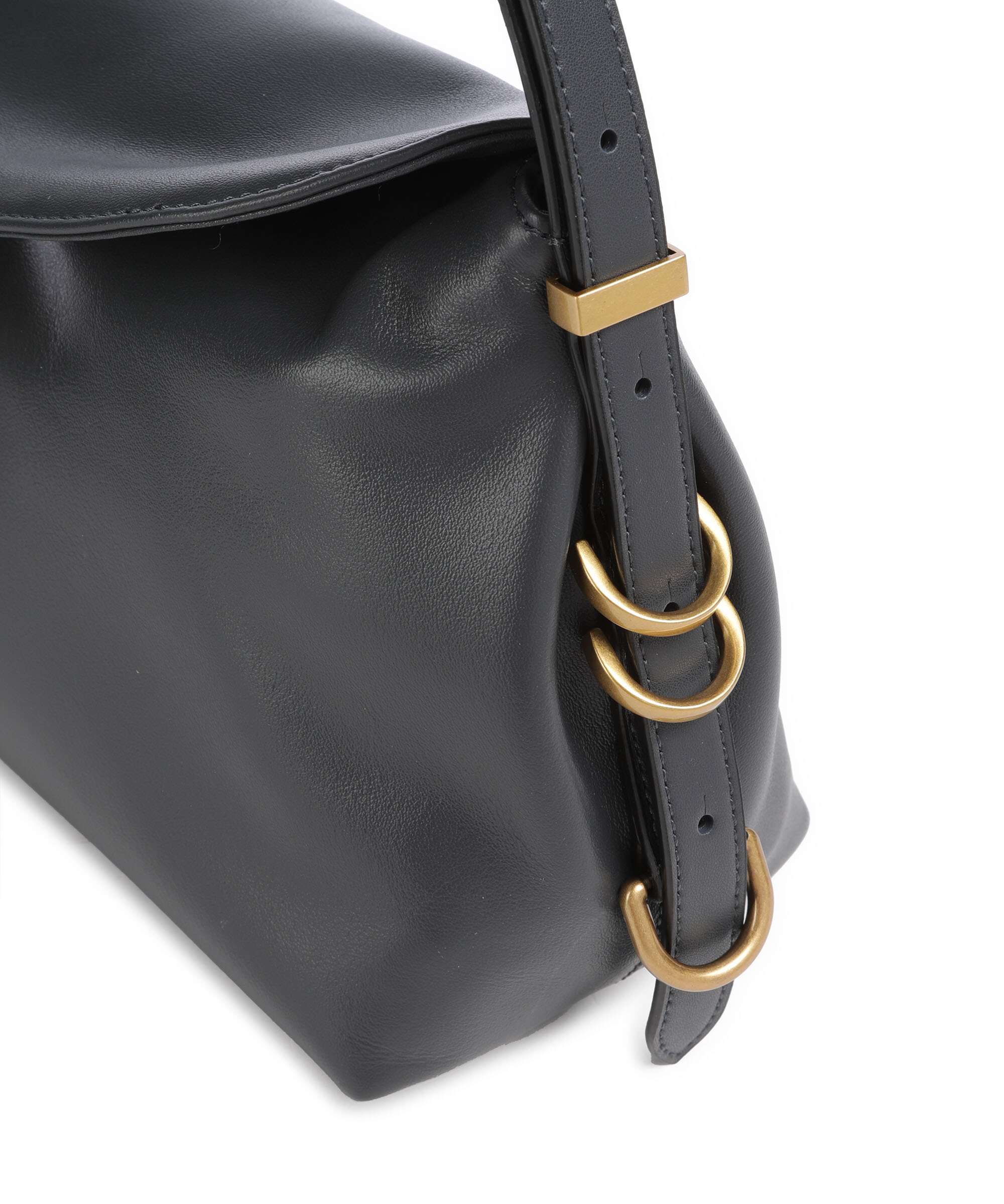 Pinko Saddle Schoudertas grigio asfalto/antique gold - Image 4