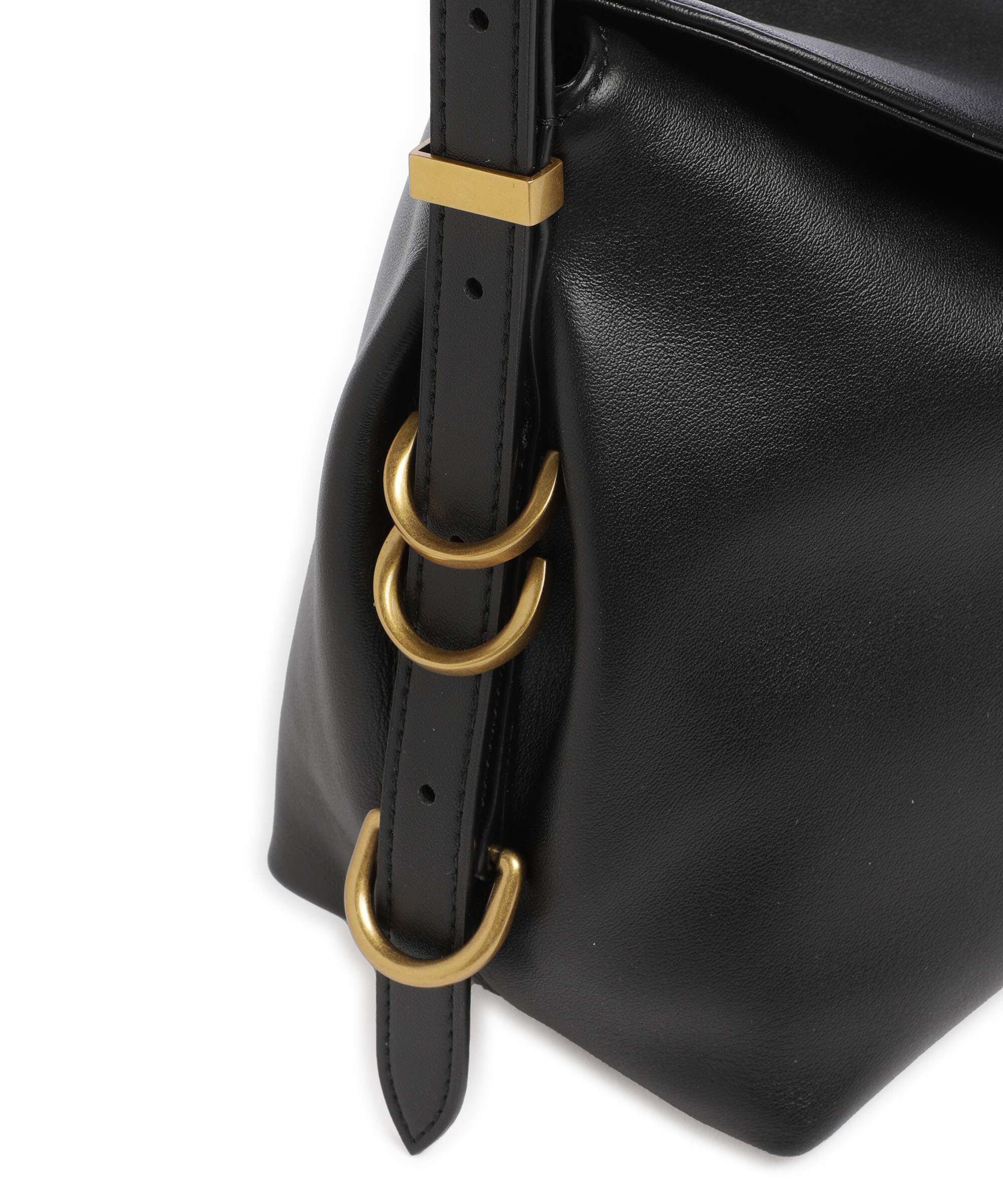 Pinko Saddle Schoudertas nero/antique gold - Image 4