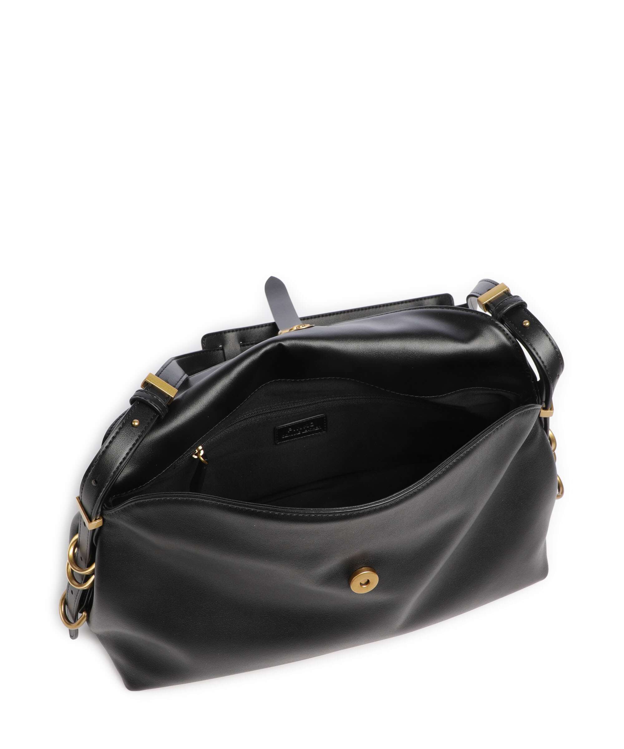 Pinko Saddle Schoudertas nero/antique gold - Image 6