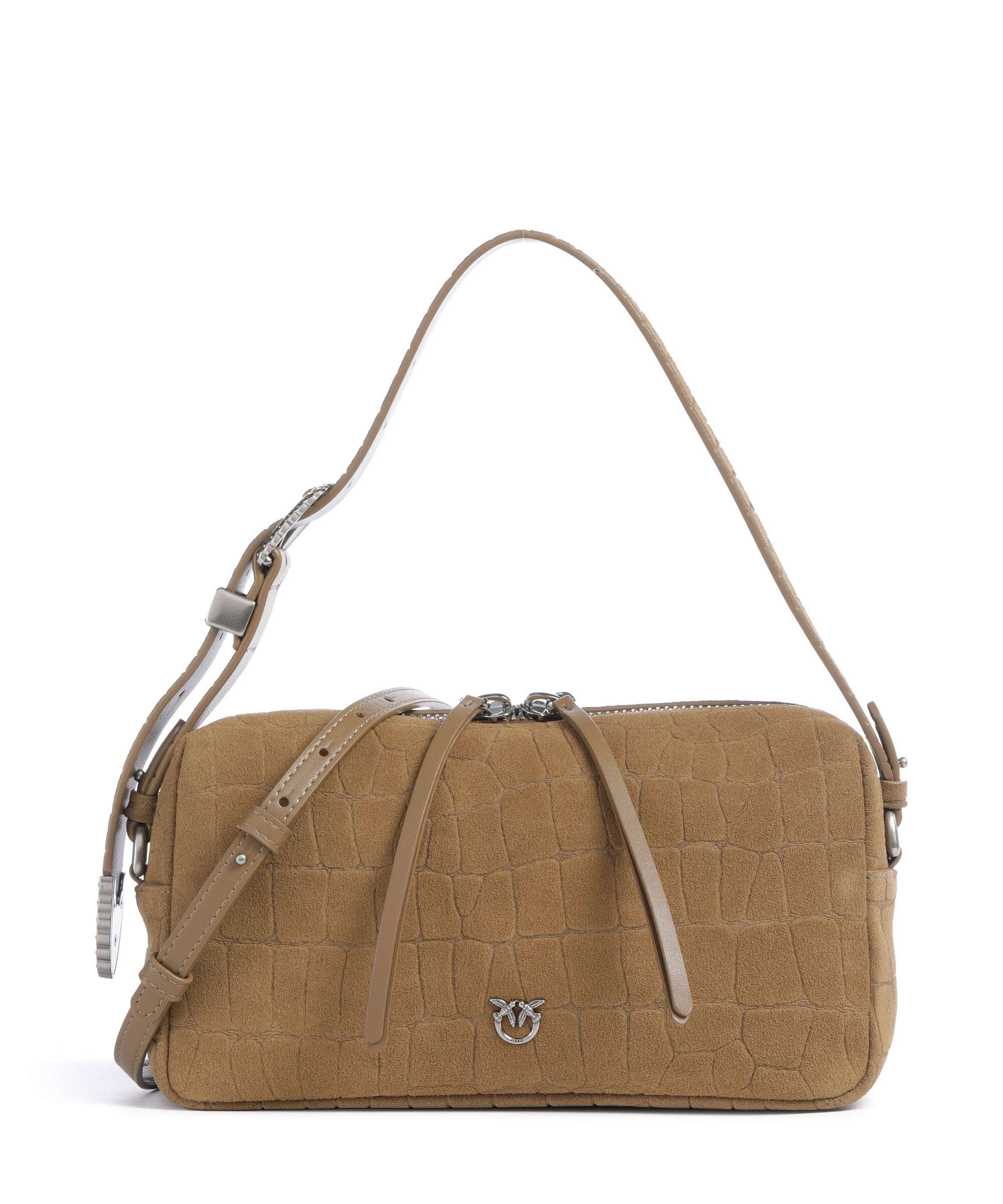 Pinko Schoudertas verde canguro/old silver