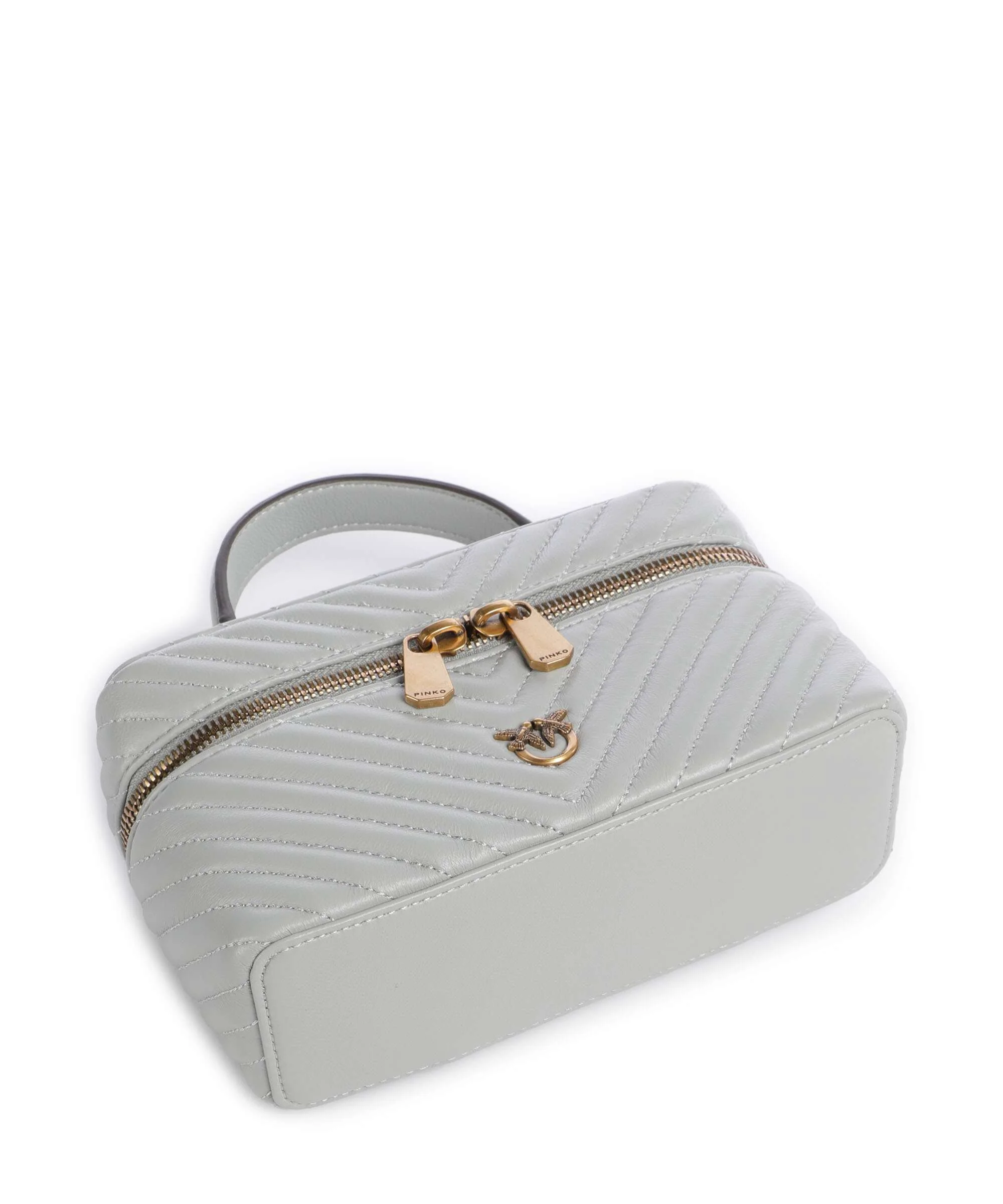 Pinko Vanity Mini Handtas grigio perla/antique gold - Image 5