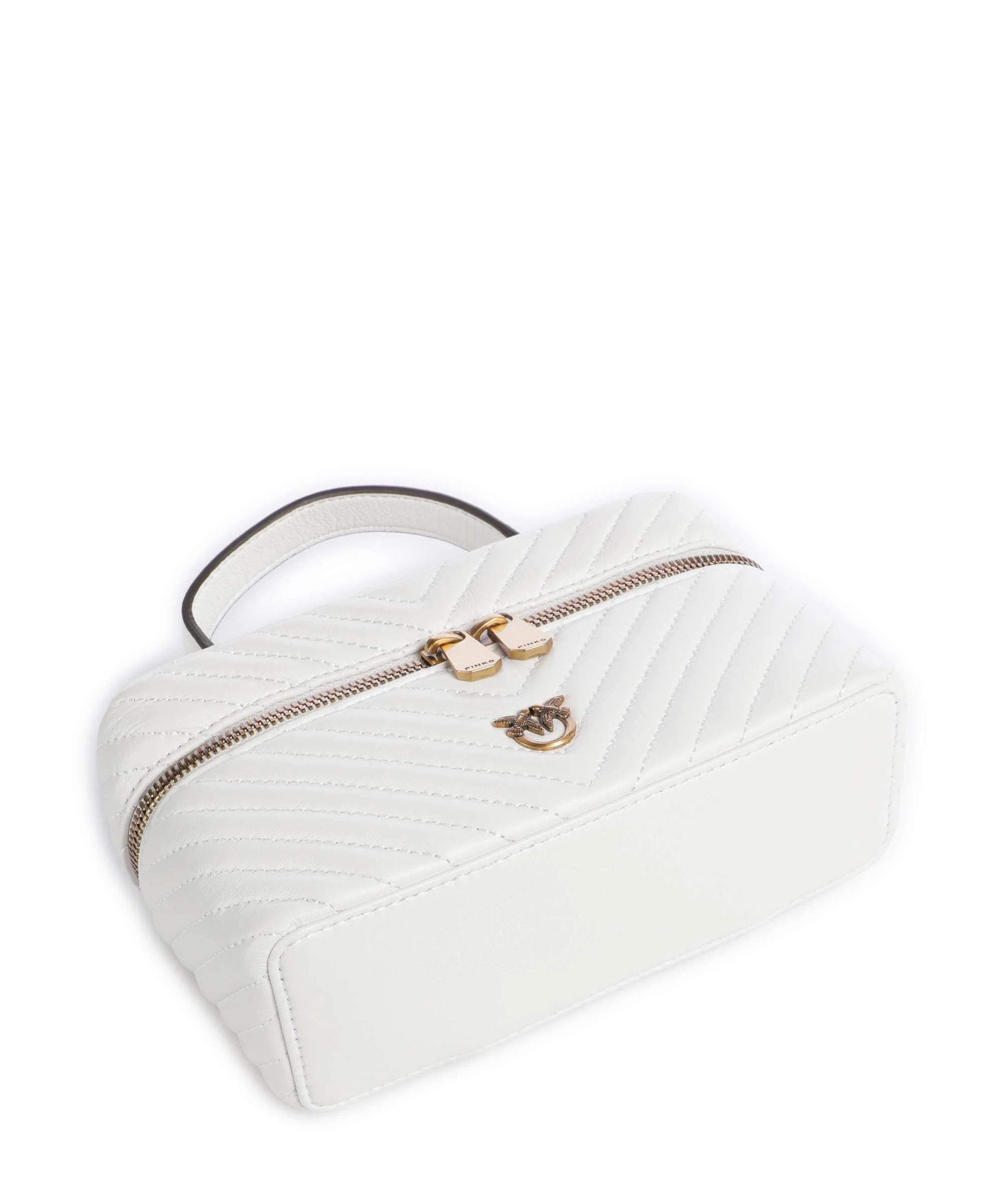 Pinko Vanity Mini Handtas bianco nembo/antique gold - Image 5