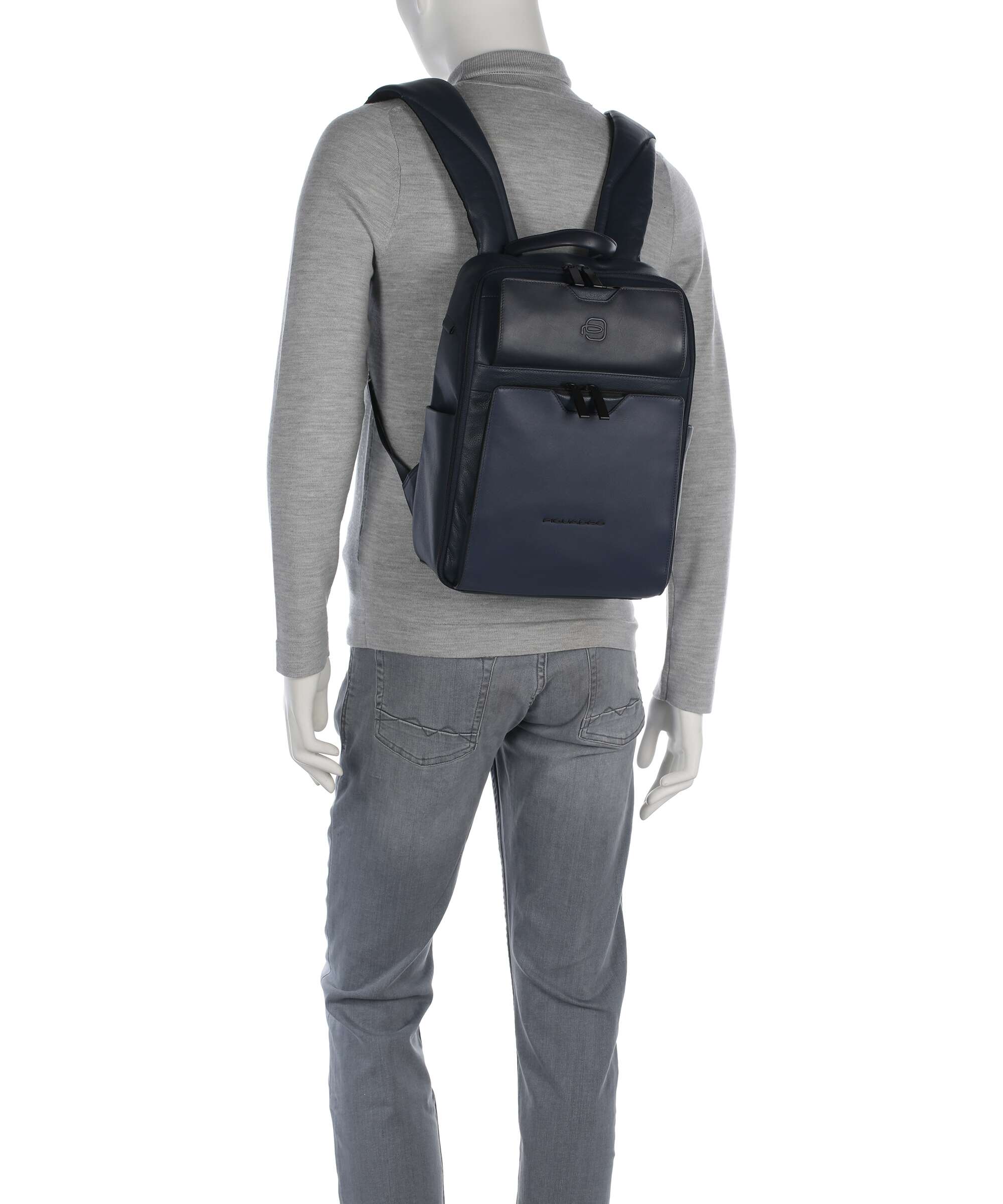 Piquadro Ael Laptop rugzak blue - Image 4