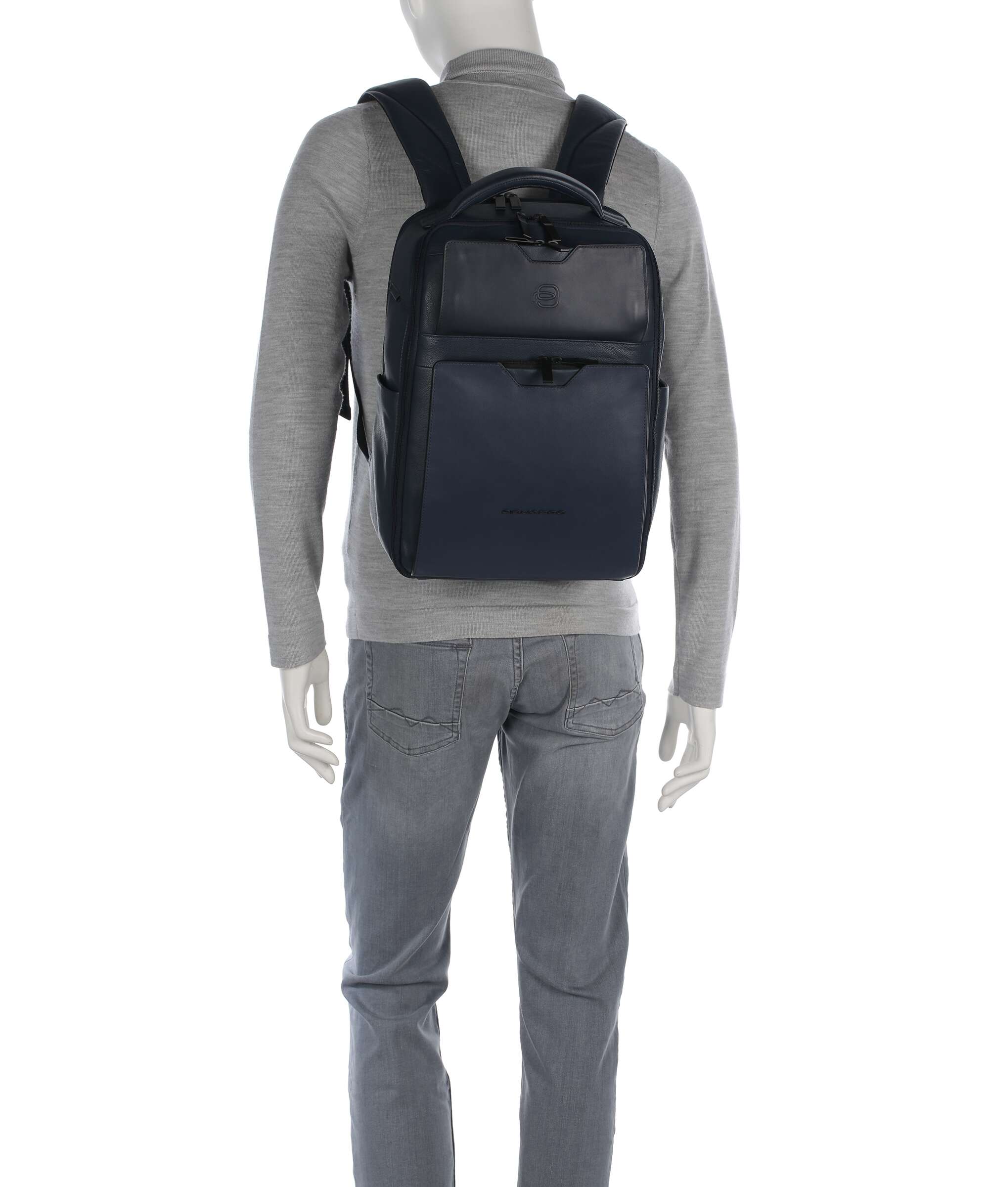 Piquadro Ael Laptop rugzak blue - Image 4