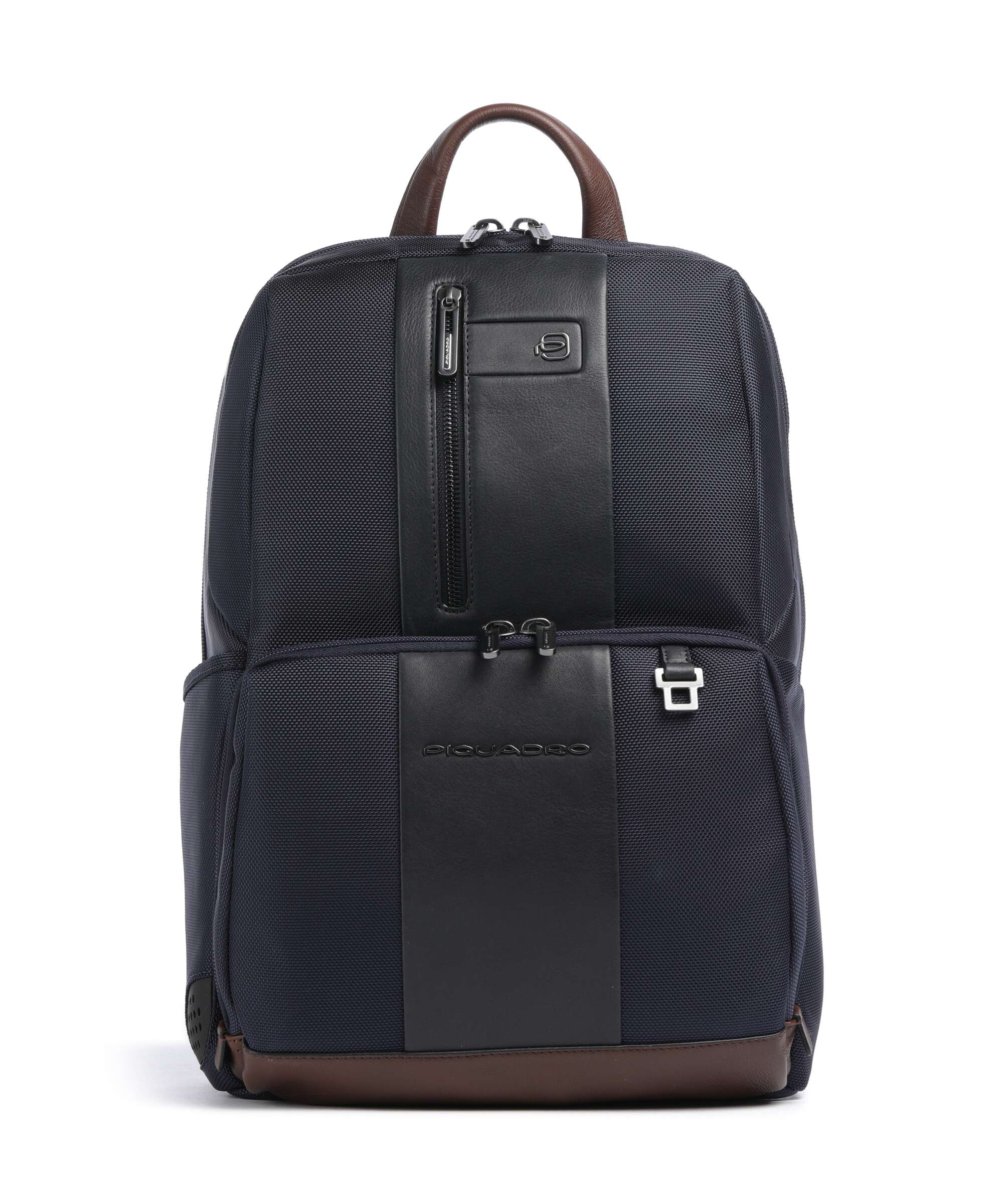 Piquadro Brief 2 LED Laptop rugzak blue/cognac
