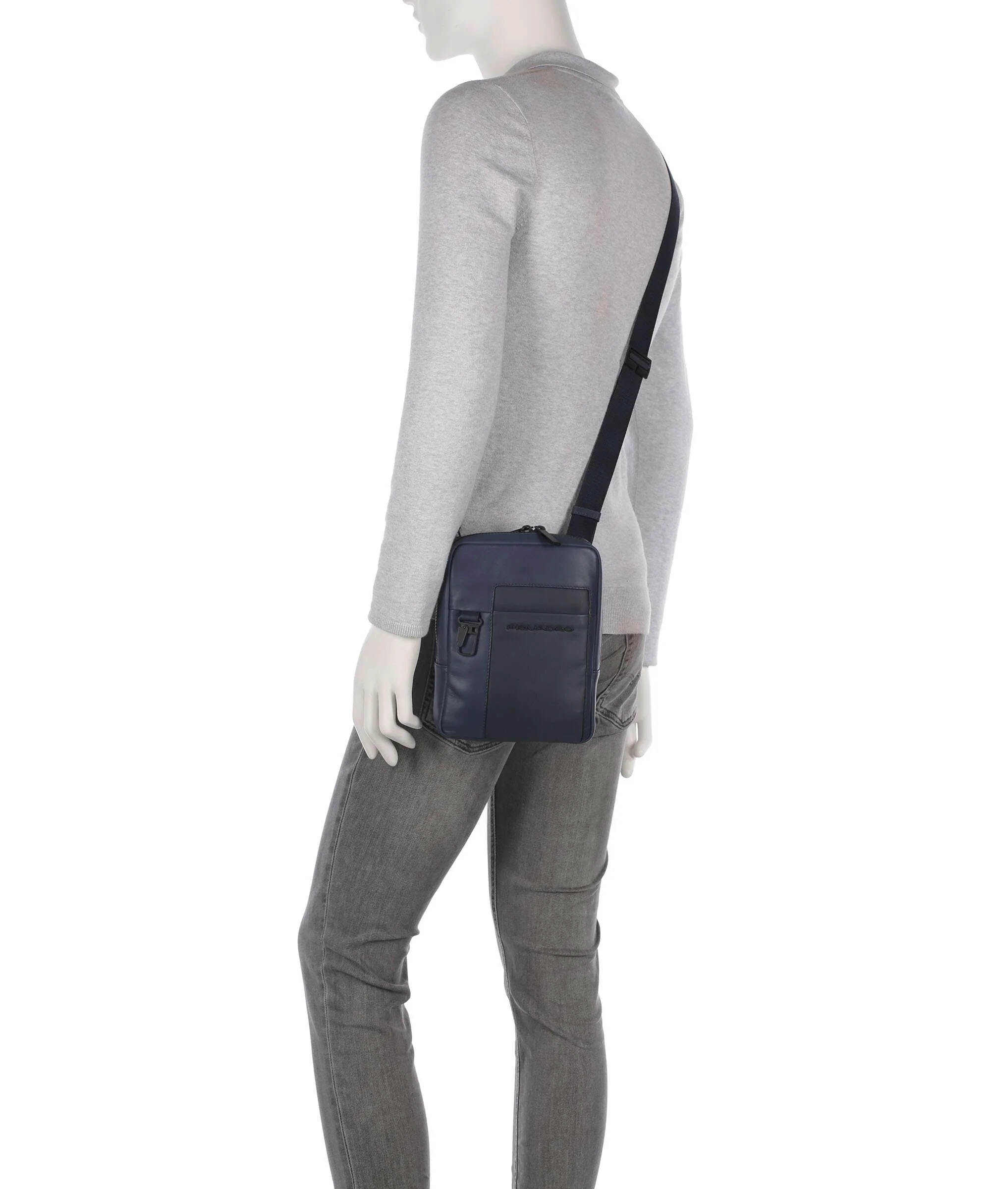 Piquadro Finn Crossbody tas blu - Image 3