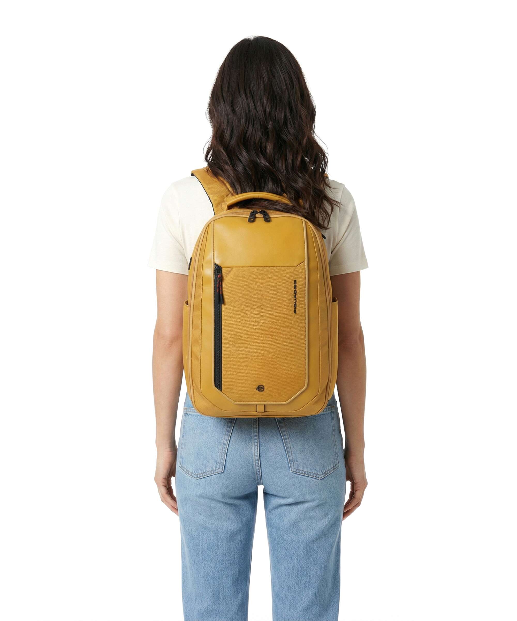 Piquadro Lyss Easyjet Reis rugzak yellow - Image 3