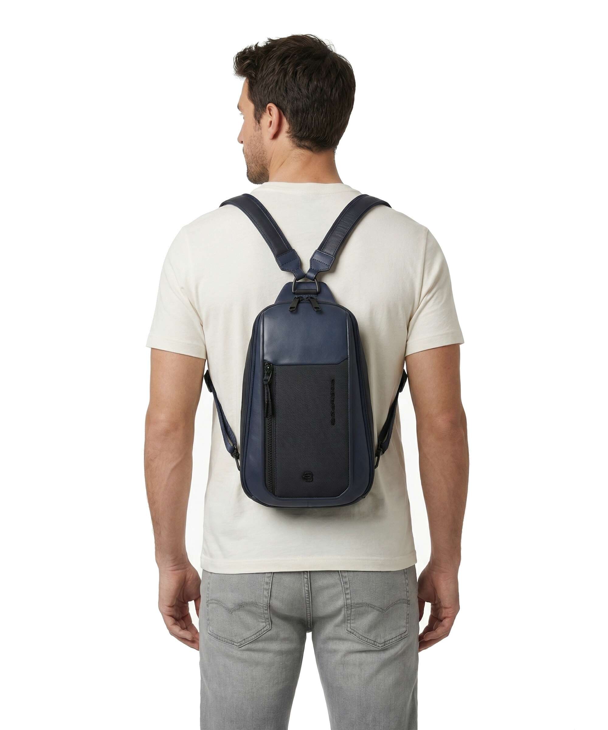 Piquadro Lyss Sling rugzak blue - Image 3