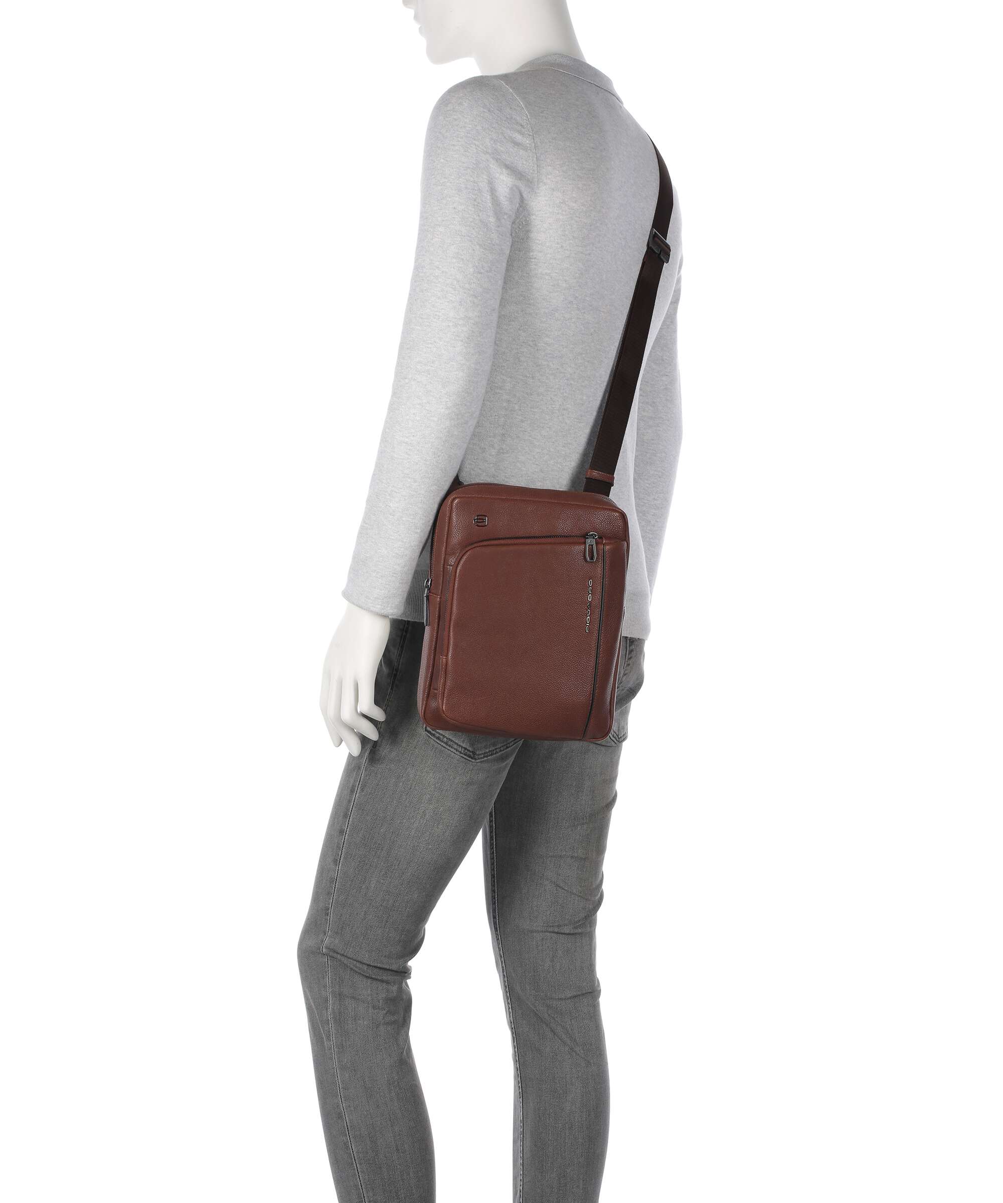 Piquadro S134 Crossbody tas brown - Image 3