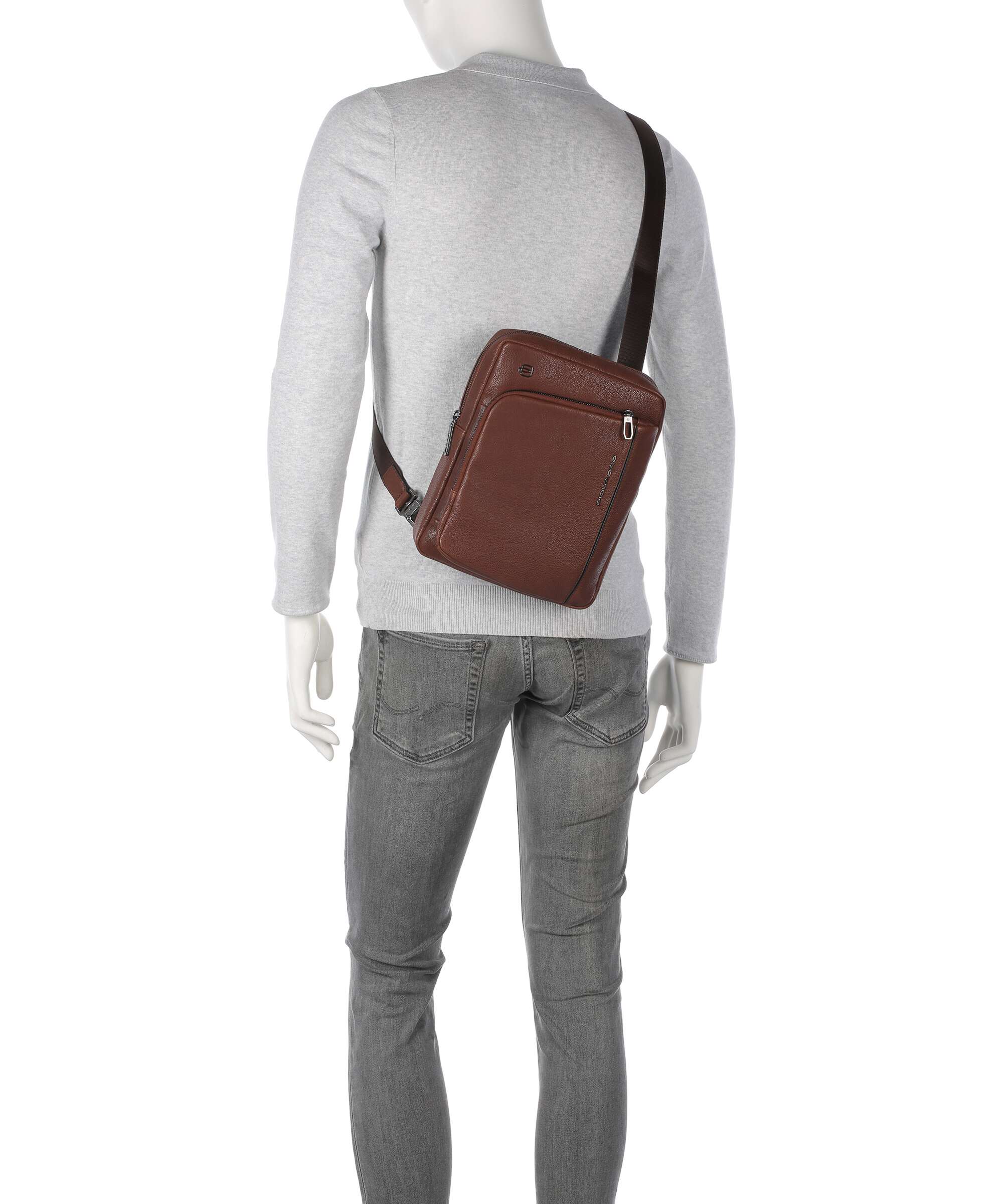 Piquadro S134 Crossbody tas brown - Image 4