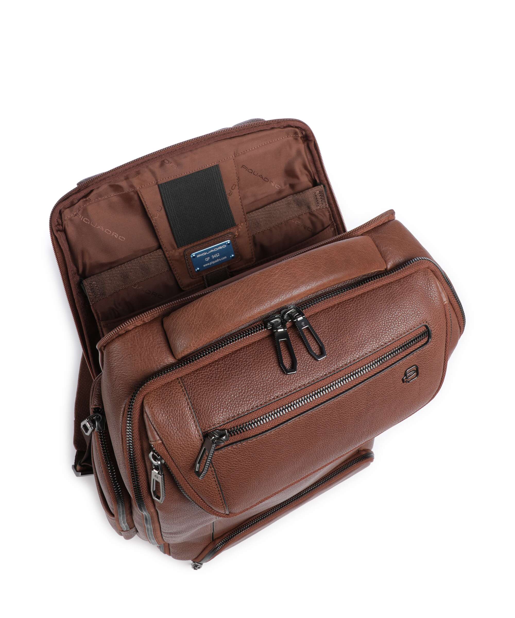 Piquadro S134 Rugzak brown - Image 6