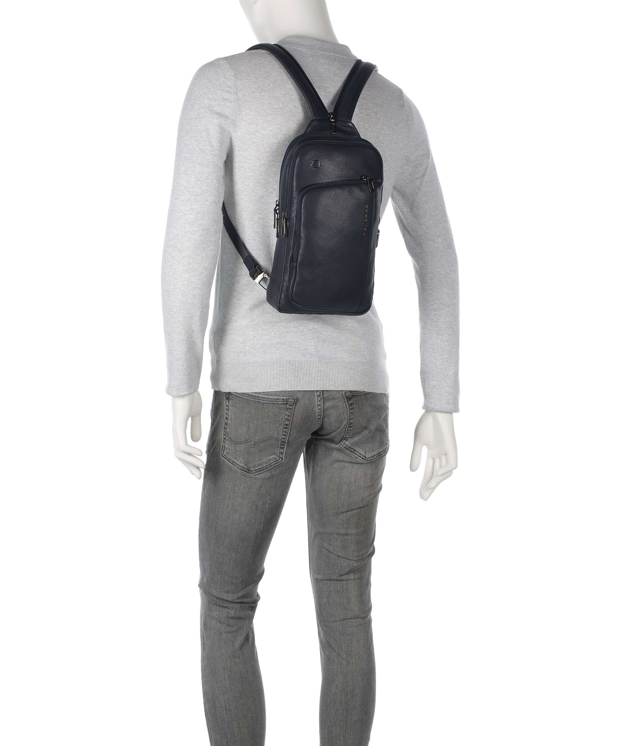 Piquadro S134 Sling rugzak blue - Image 4