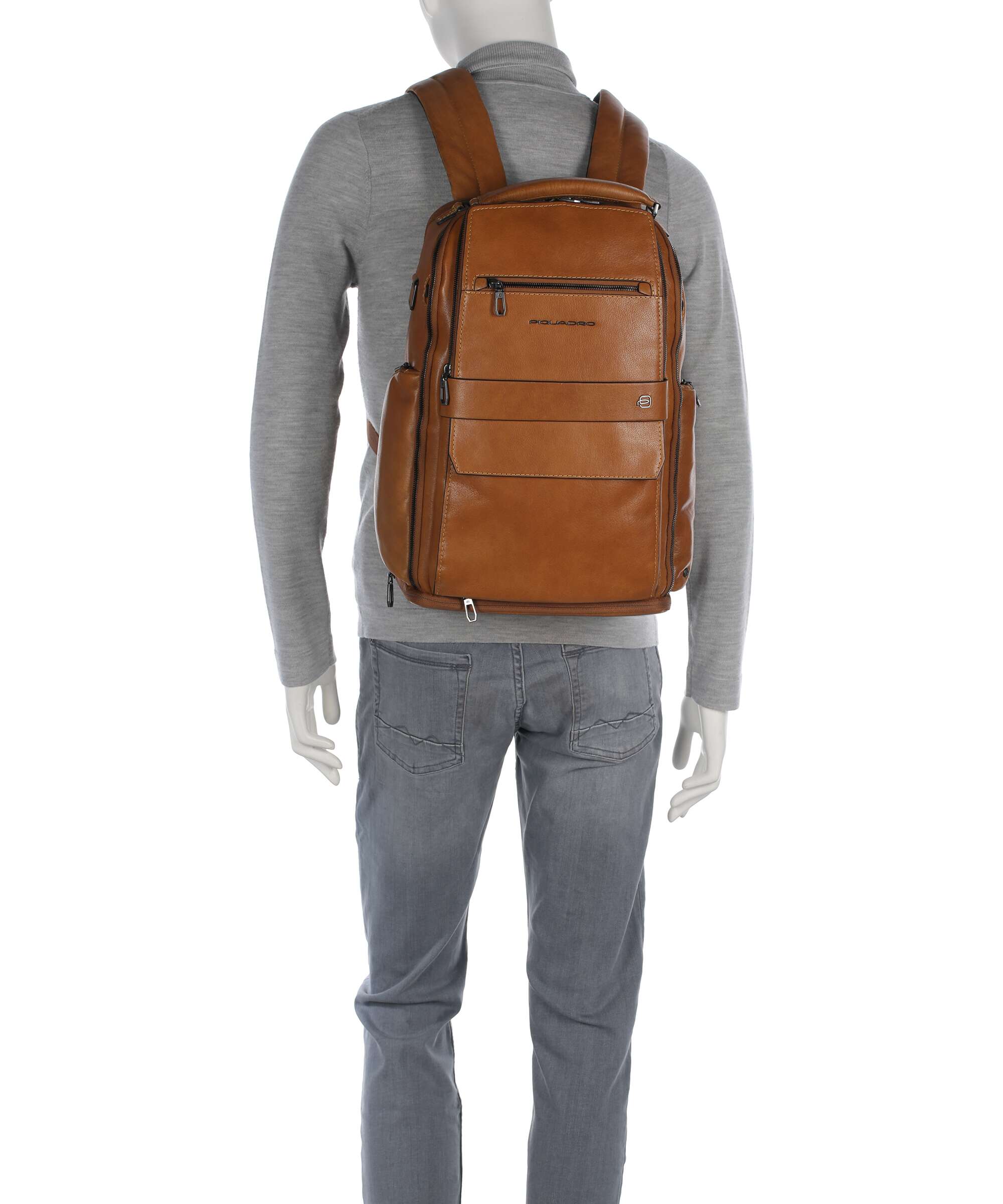 Piquadro Solm Reis rugzak beige - Image 3