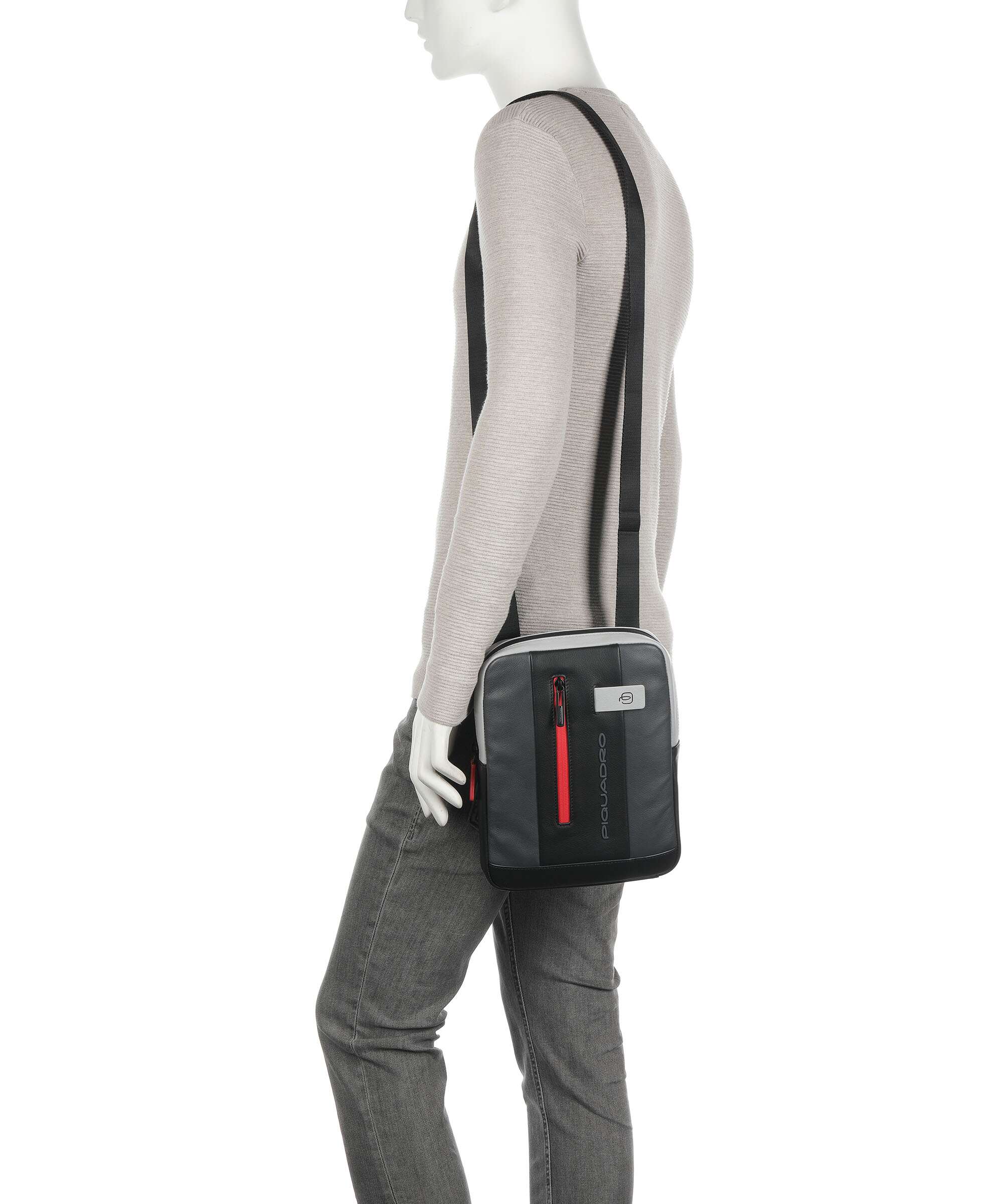 Piquadro Urban Crossbody tas grey/black - Image 3