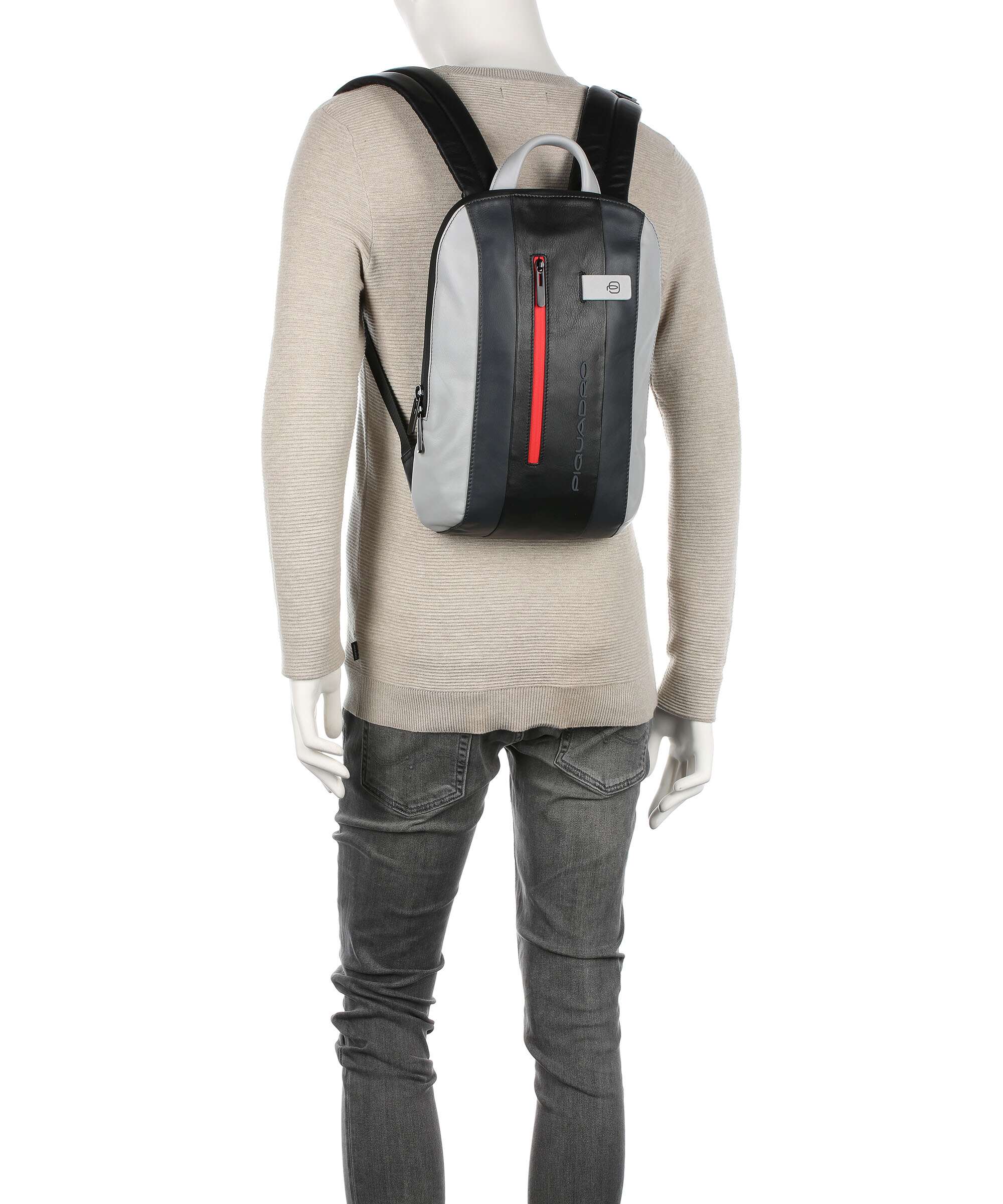 Piquadro Urban Laptop rugzak grey/black - Image 3