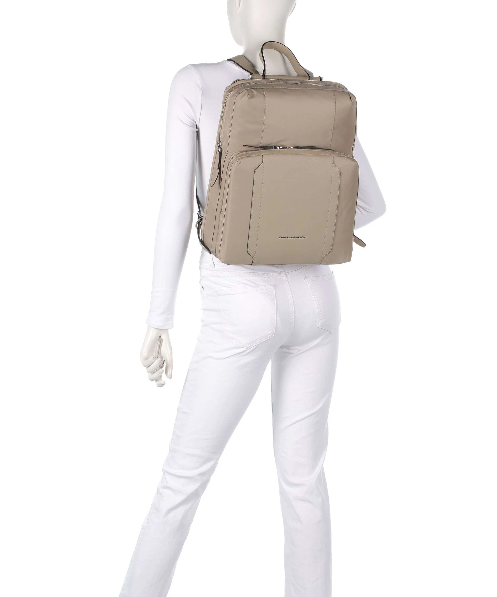 Piquadro W92T Rugzak beige - Image 3