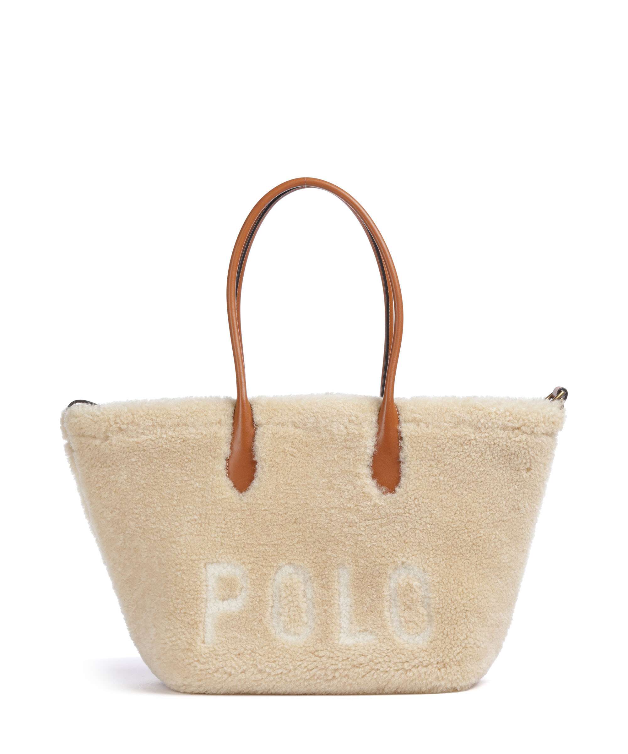 Polo Ralph Lauren Bellport Medium Boodschappentas cream/cuoio
