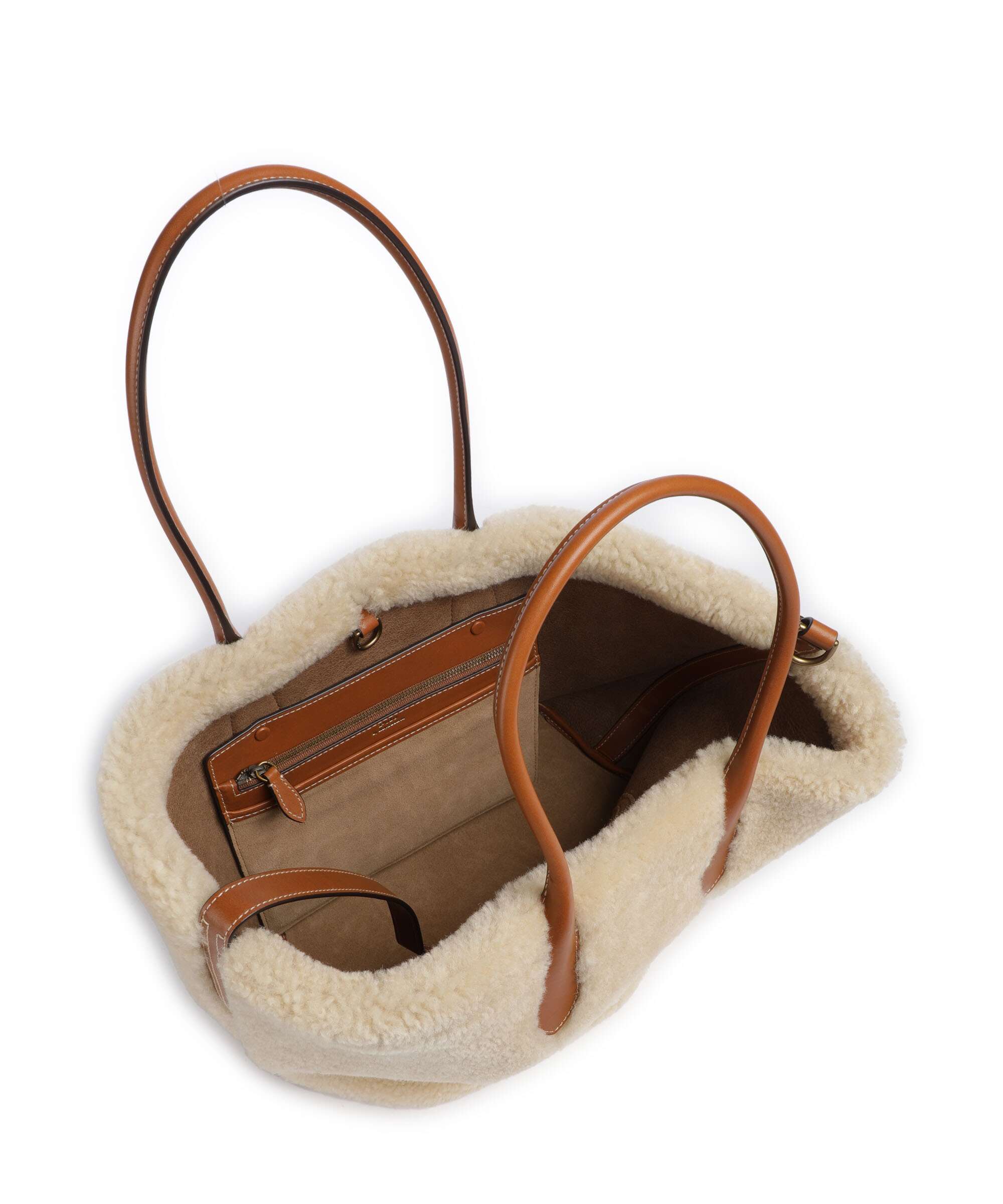 Polo Ralph Lauren Bellport Medium Boodschappentas cream/cuoio - Image 6