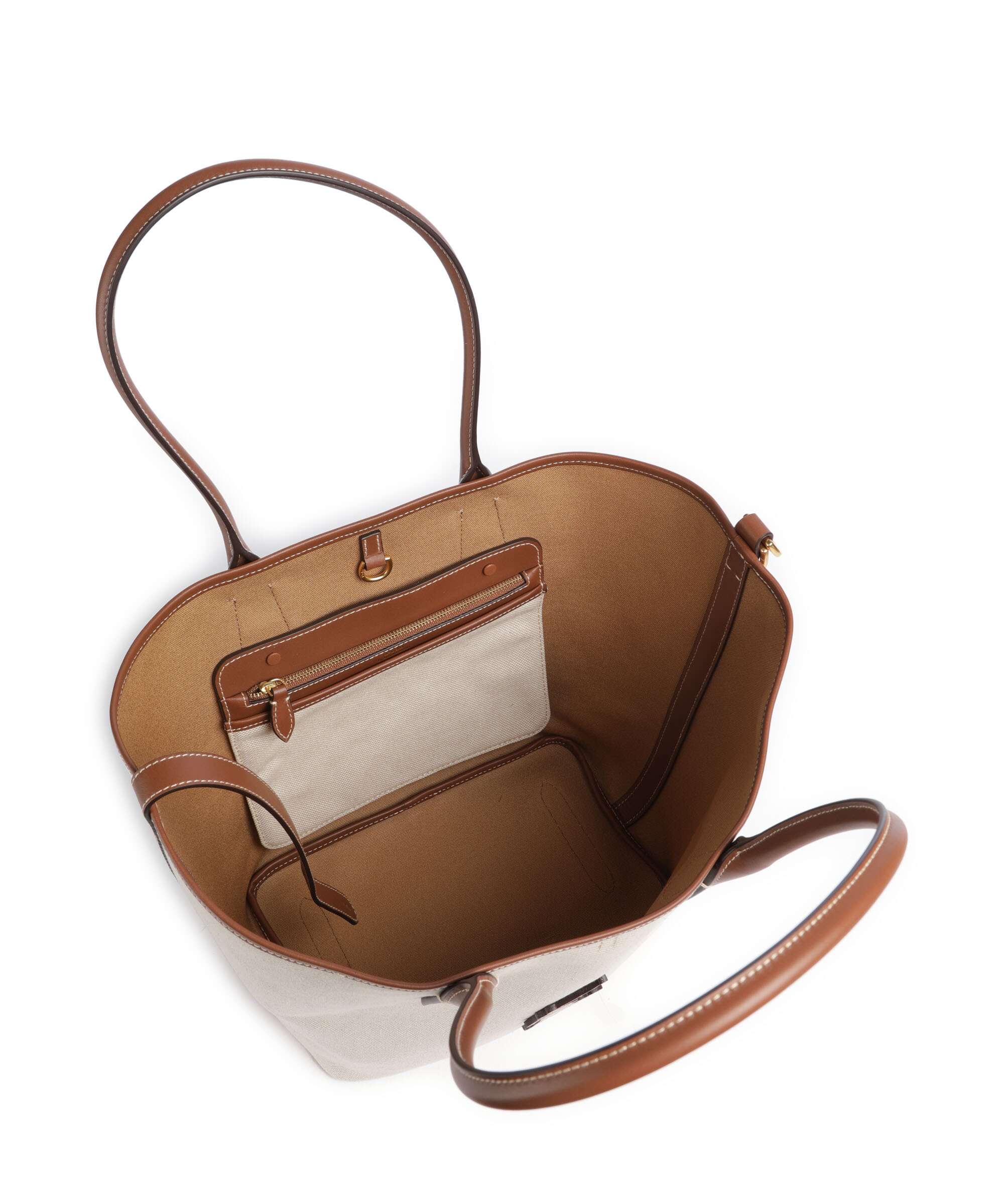 Polo Ralph Lauren Bellport Medium Boodschappentas natural/cuoio - Image 6