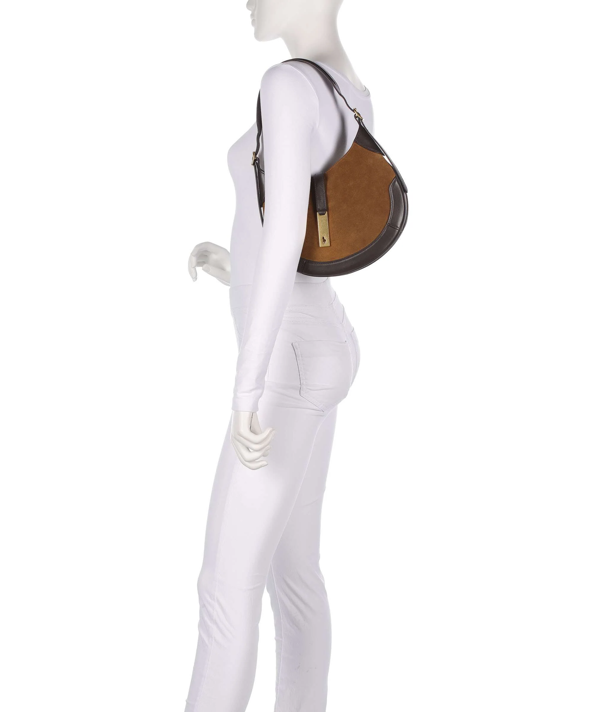 Polo Ralph Lauren ID Collection Small Hobo tas maple tobacco - Image 3