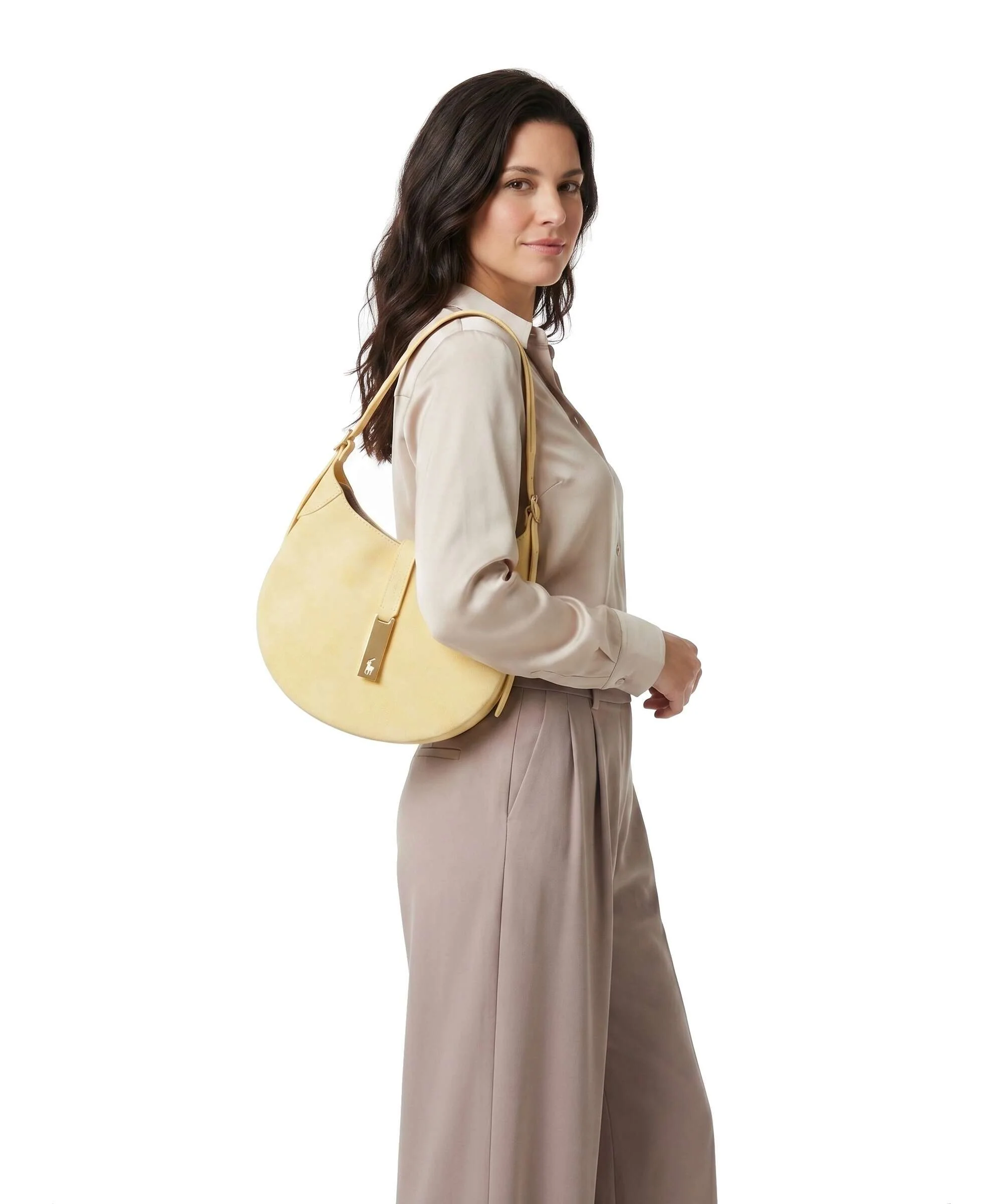 Polo Ralph Lauren ID Collection Small Schoudertas lemon meringue - Image 3