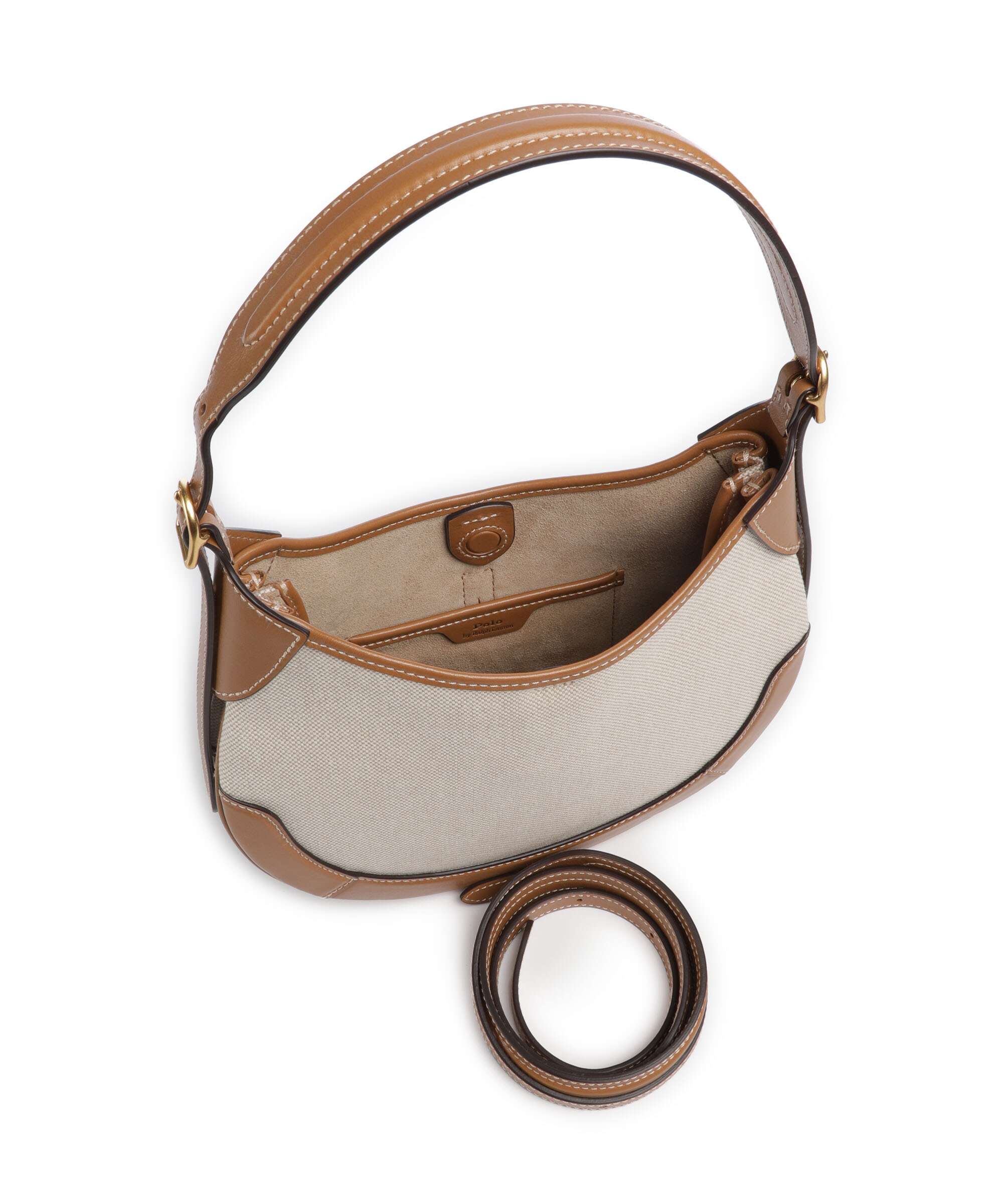 Polo Ralph Lauren ID Collection Small Schoudertas natural/tan - Image 6