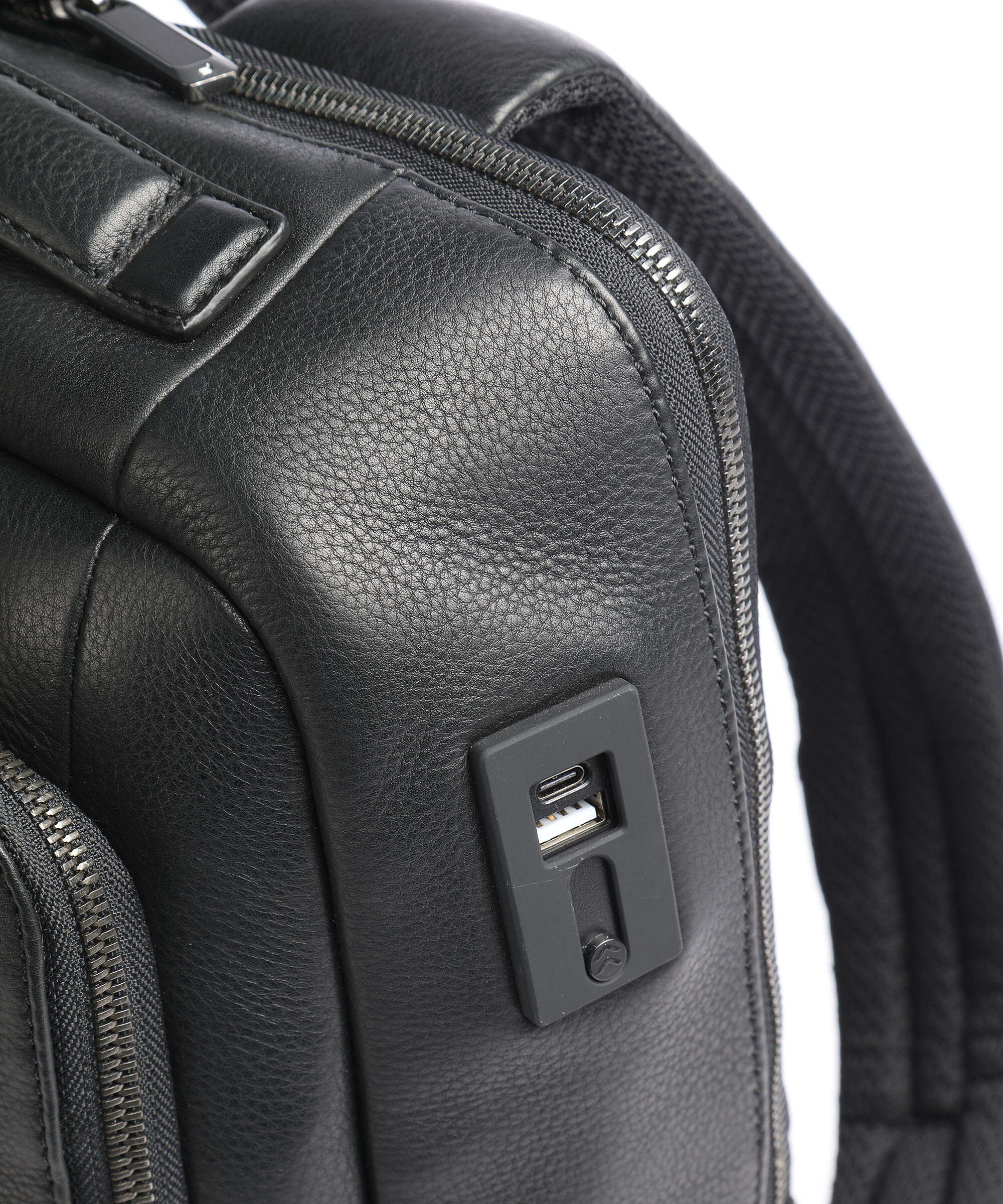 Porsche Design Roadster Leather Laptop rugzak black - Image 4