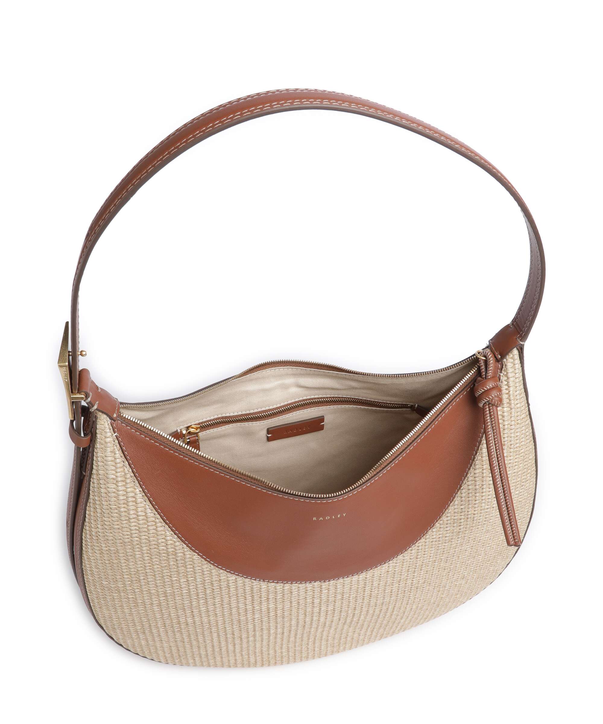 Radley London Bliss Crescent Hobo tas cognac - Image 6