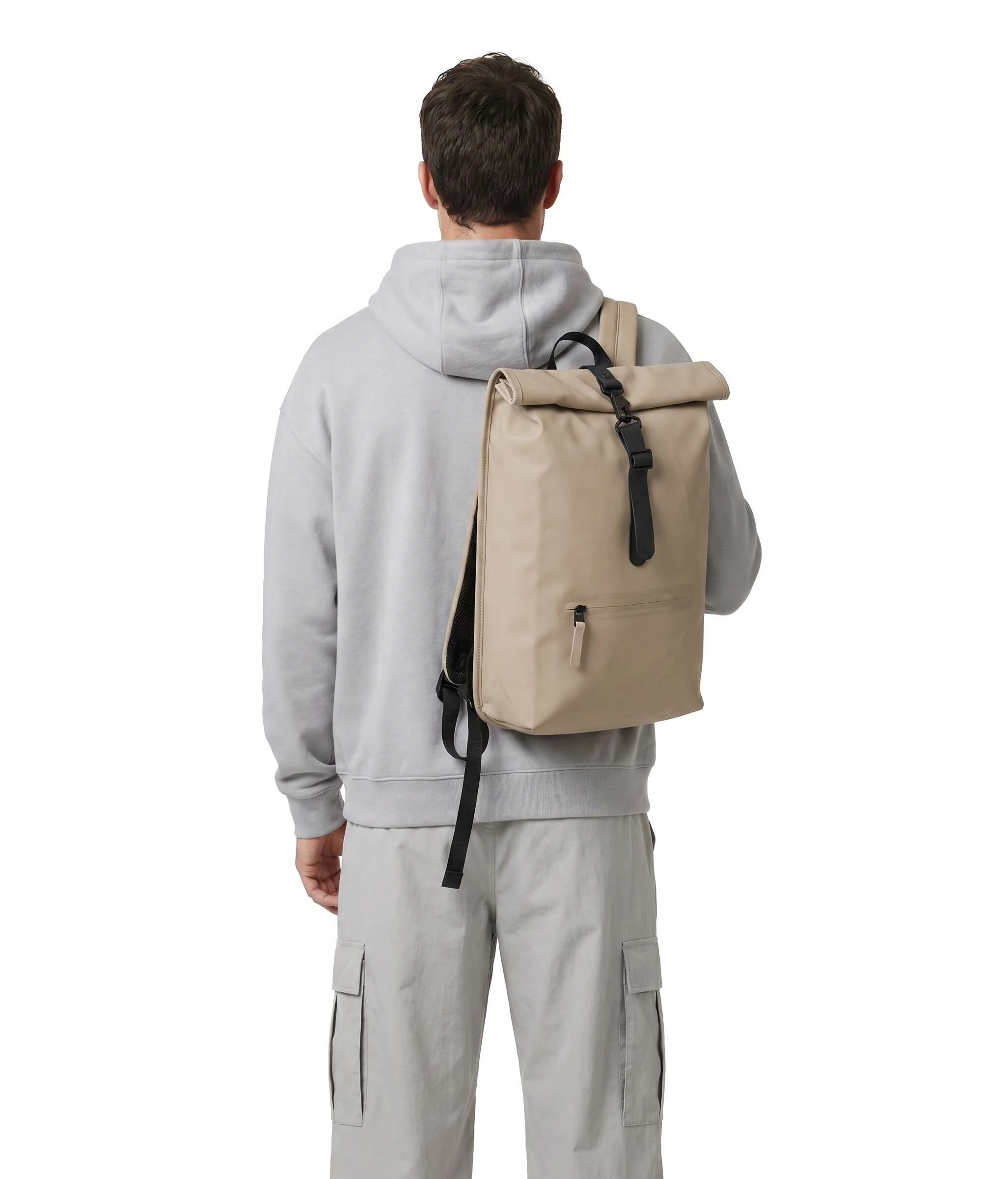 Rains Rolltop rugzak beige - Image 4