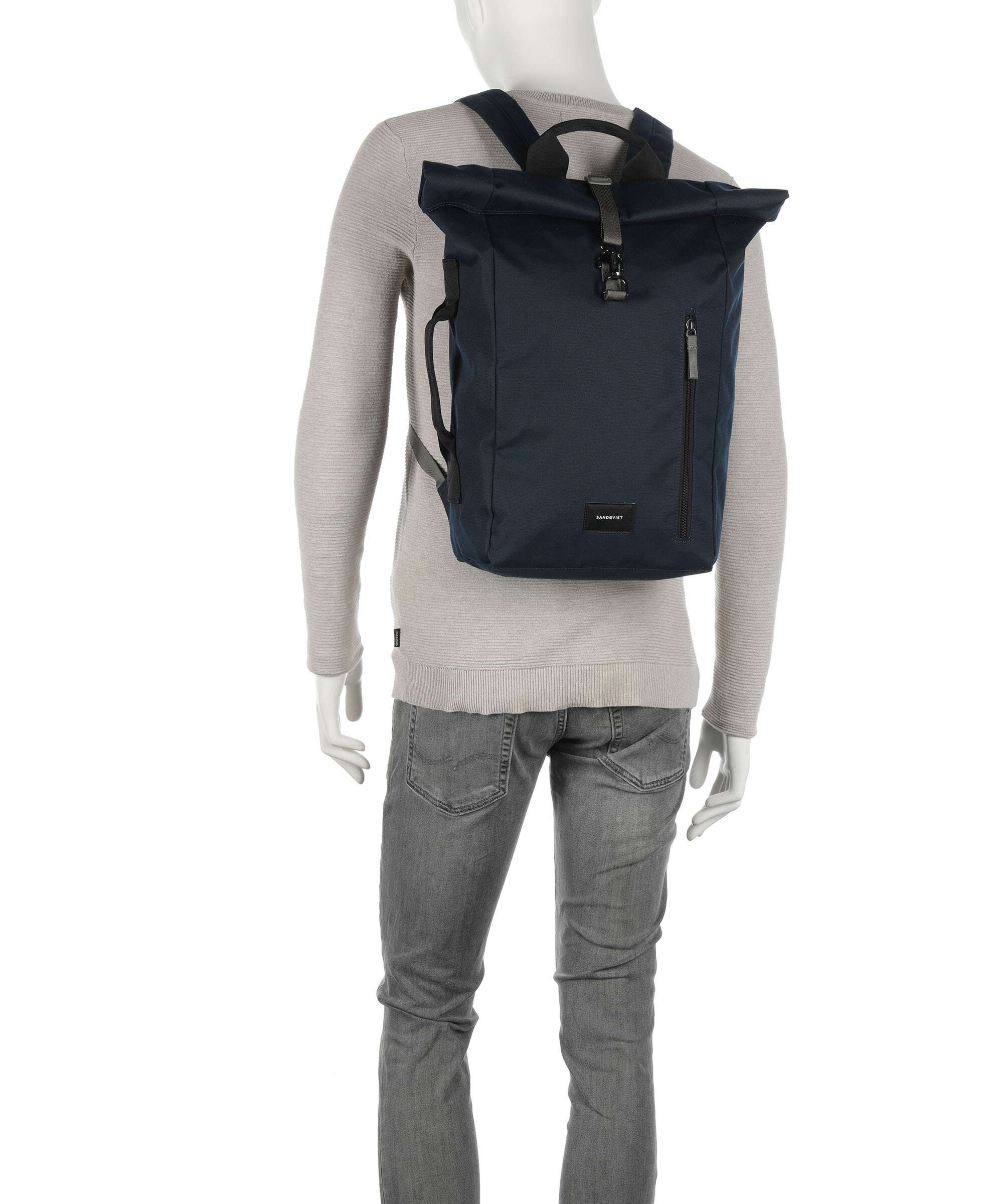 Sandqvist Ground Dante Vegan Rolltop rugzak black - Image 4