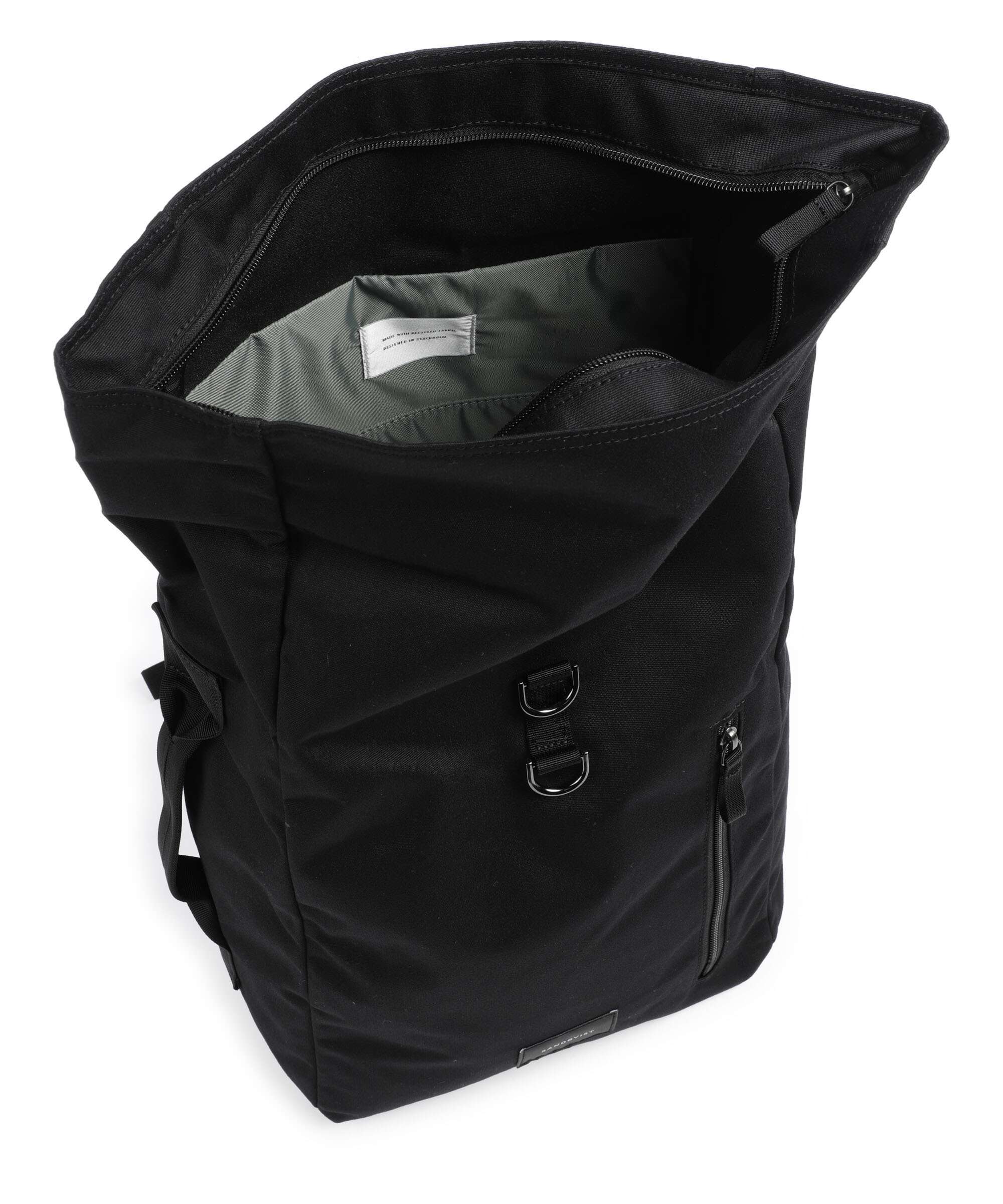 Sandqvist Ground Dante Vegan Rolltop rugzak black - Image 6