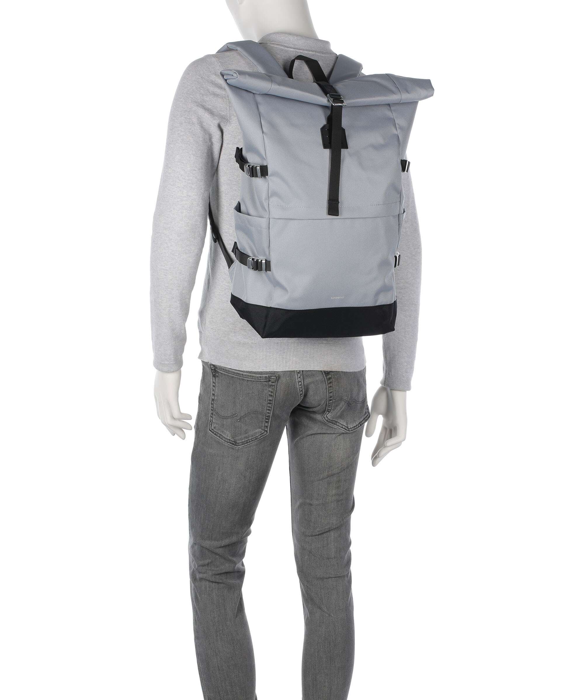 Sandqvist Icon L Rolltop rugzak ice blue - Image 3