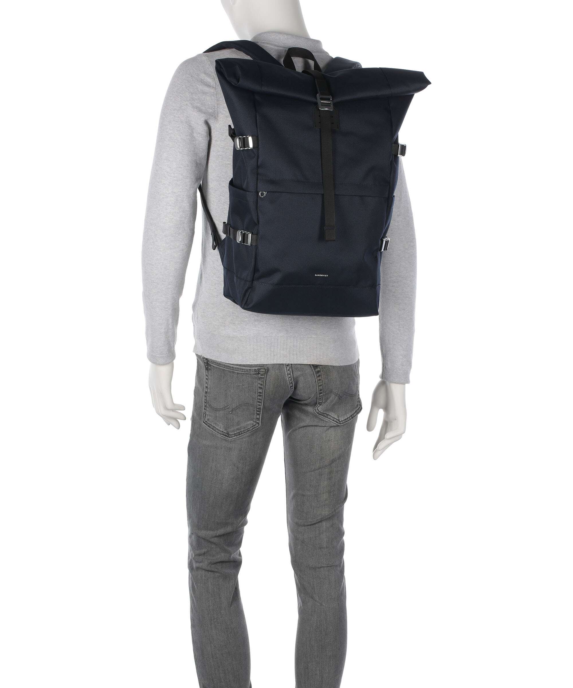 Sandqvist Icon L Rolltop rugzak navy - Image 3