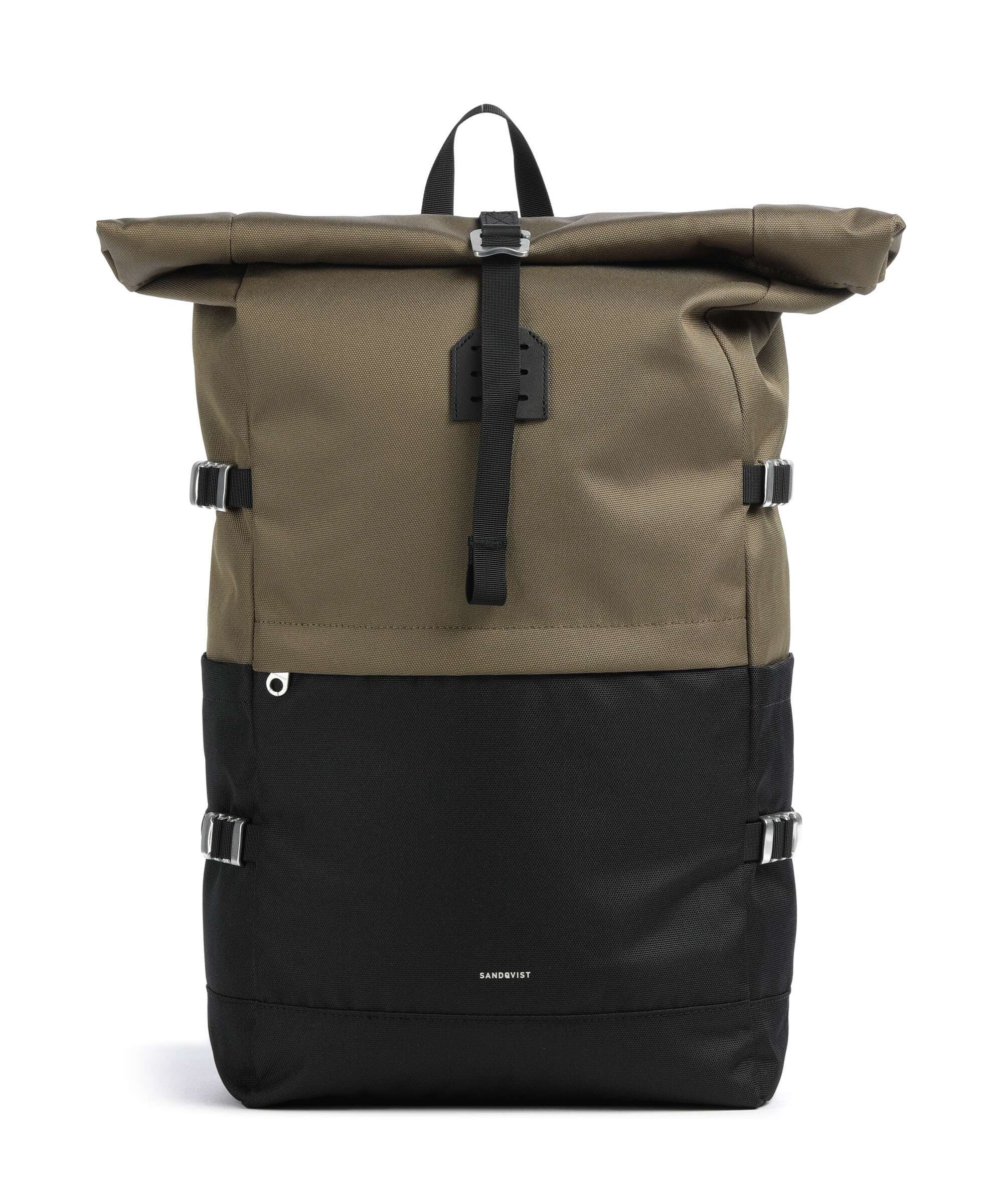 Sandqvist Icon L Rolltop rugzak multi olive