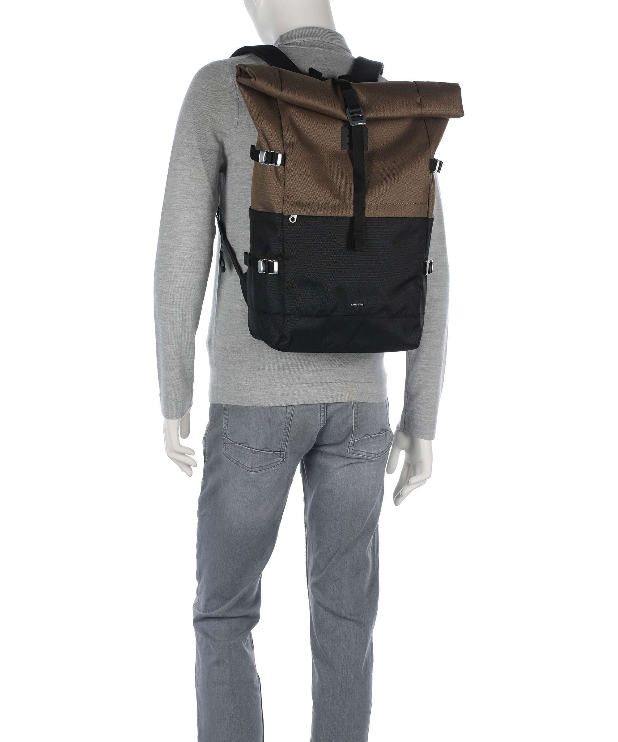 Sandqvist Icon L Rolltop rugzak multi olive - Image 3