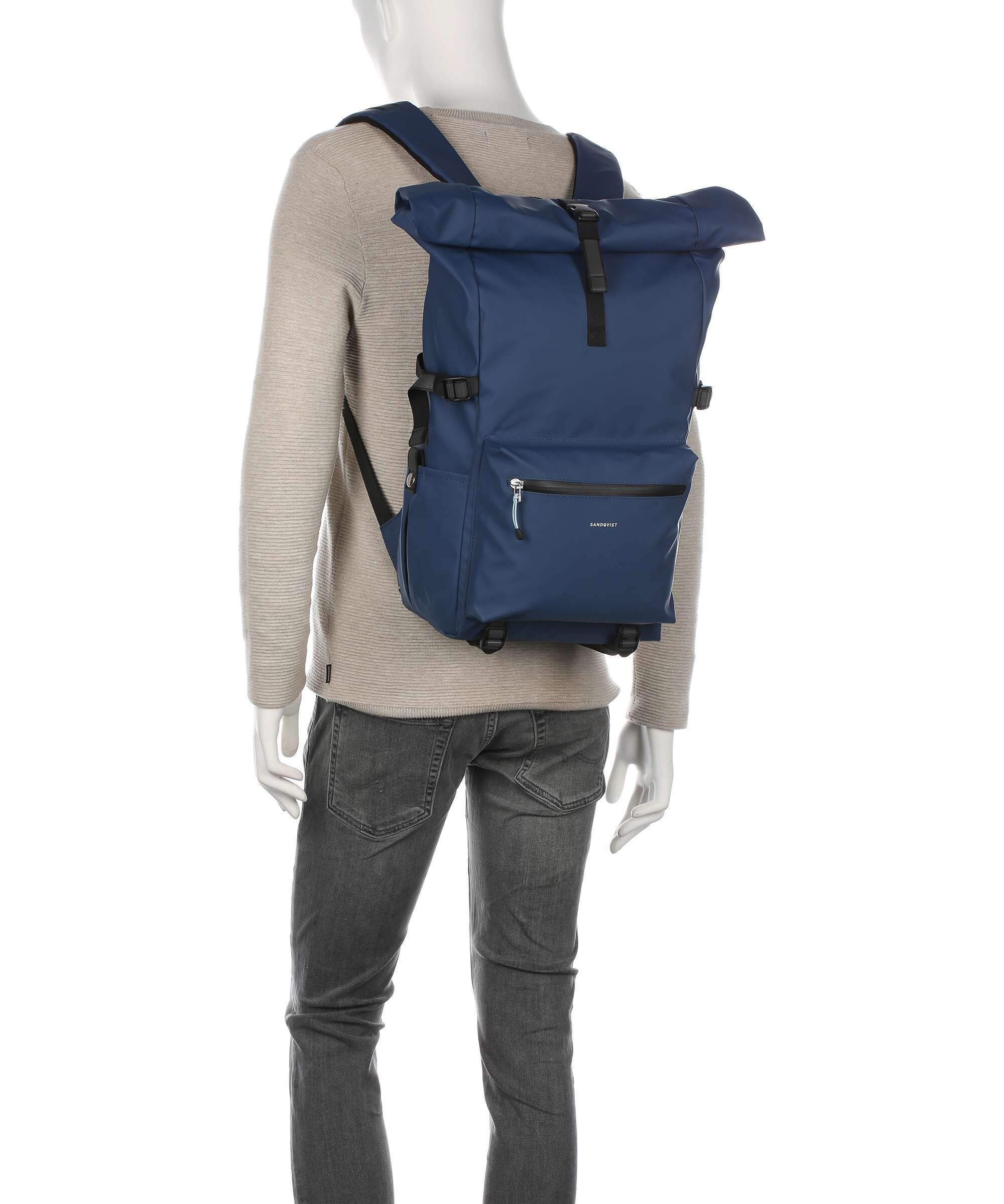 Sandqvist Stream Ruben 2.0 Rolltop rugzak navy - Image 4