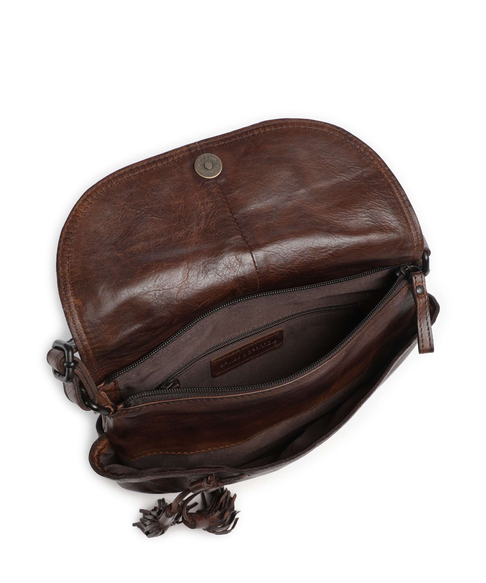 Spikes & Sparrow Apache Féline Crossbody tas dark brown - Image 6