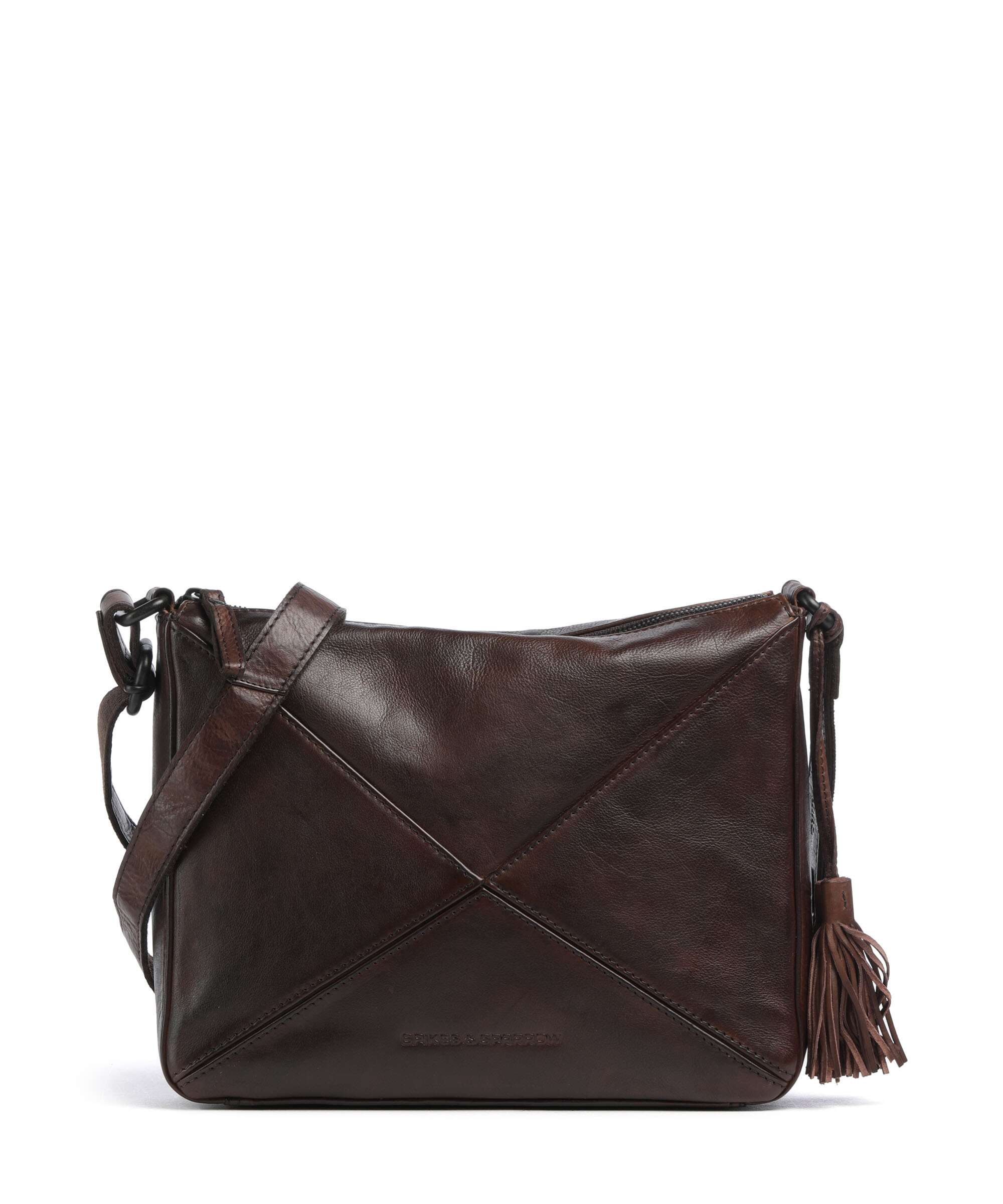 Spikes & Sparrow Apache Lilla Crossbody tas dark brown