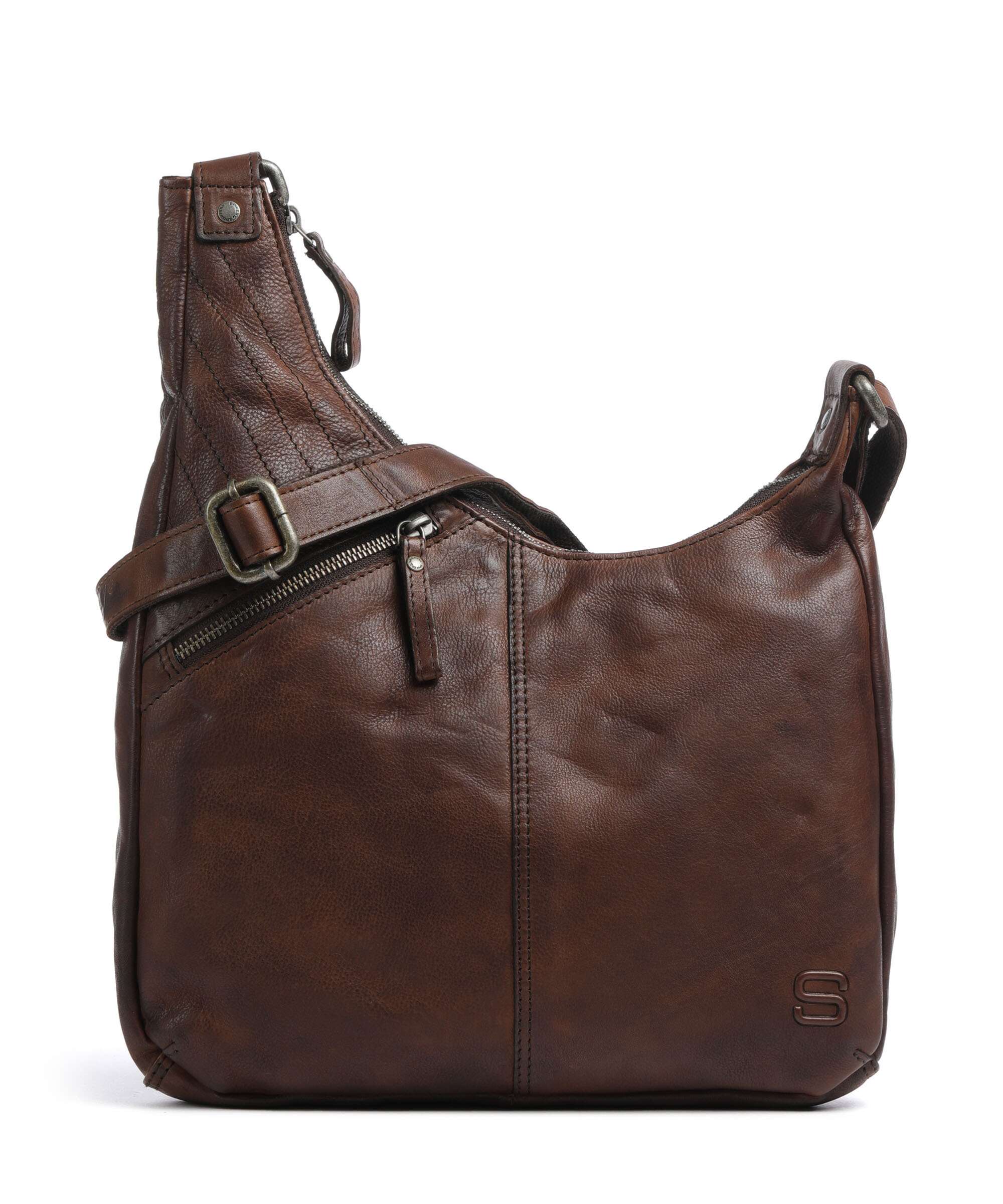 Spikes & Sparrow Apache Moria Crossbody tas dark brown