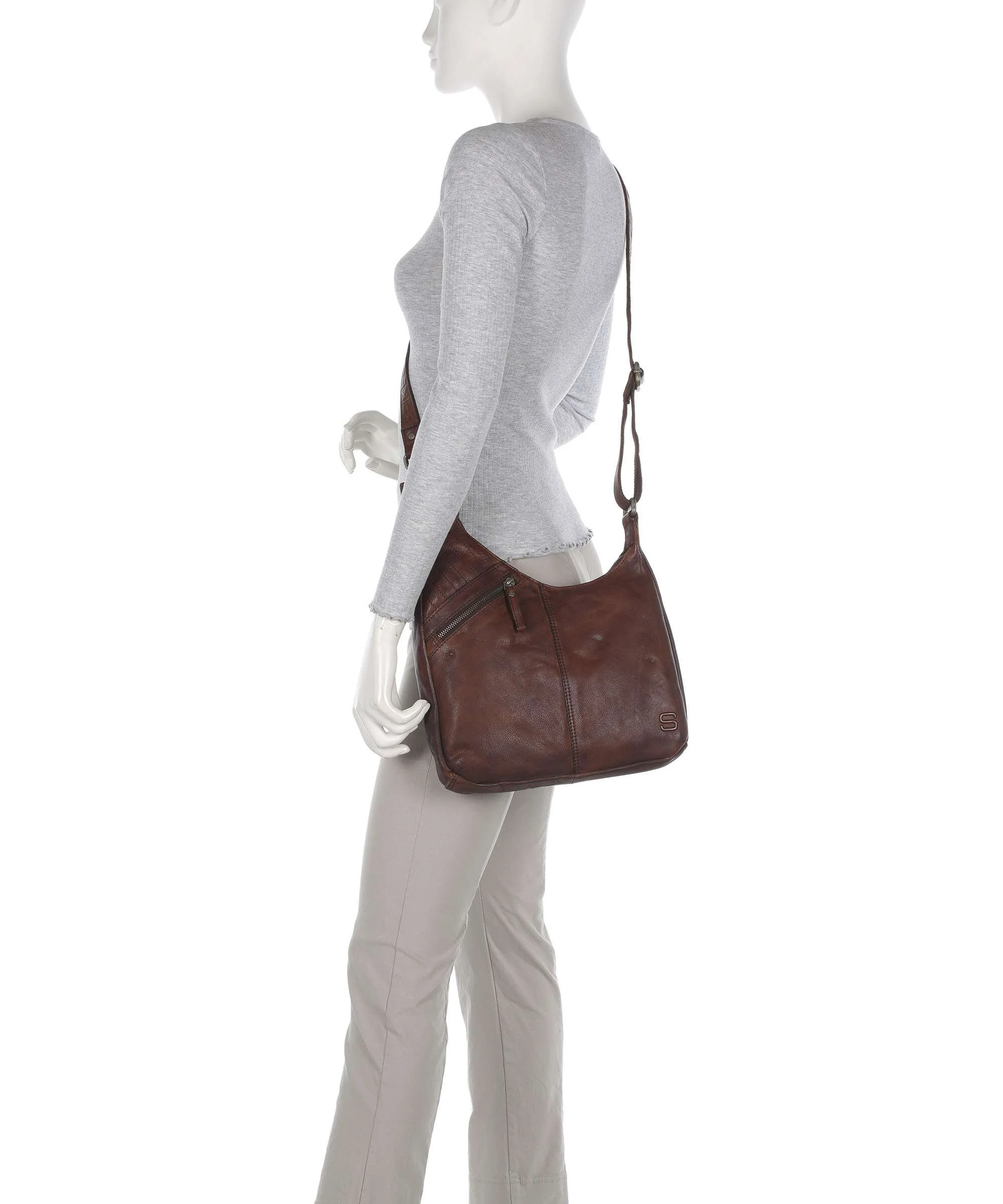 Spikes & Sparrow Apache Moria Crossbody tas dark brown - Image 3
