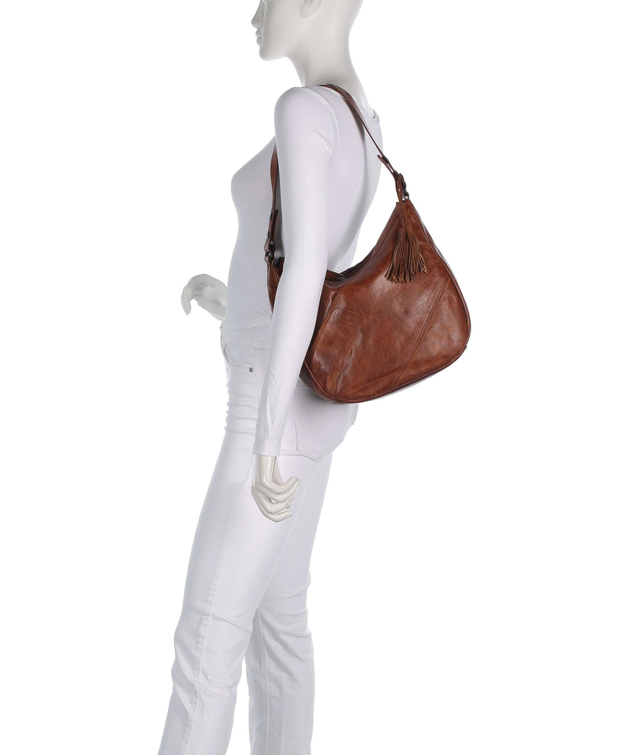 Spikes & Sparrow Apache Natalia Hobo tas brandy - Image 3