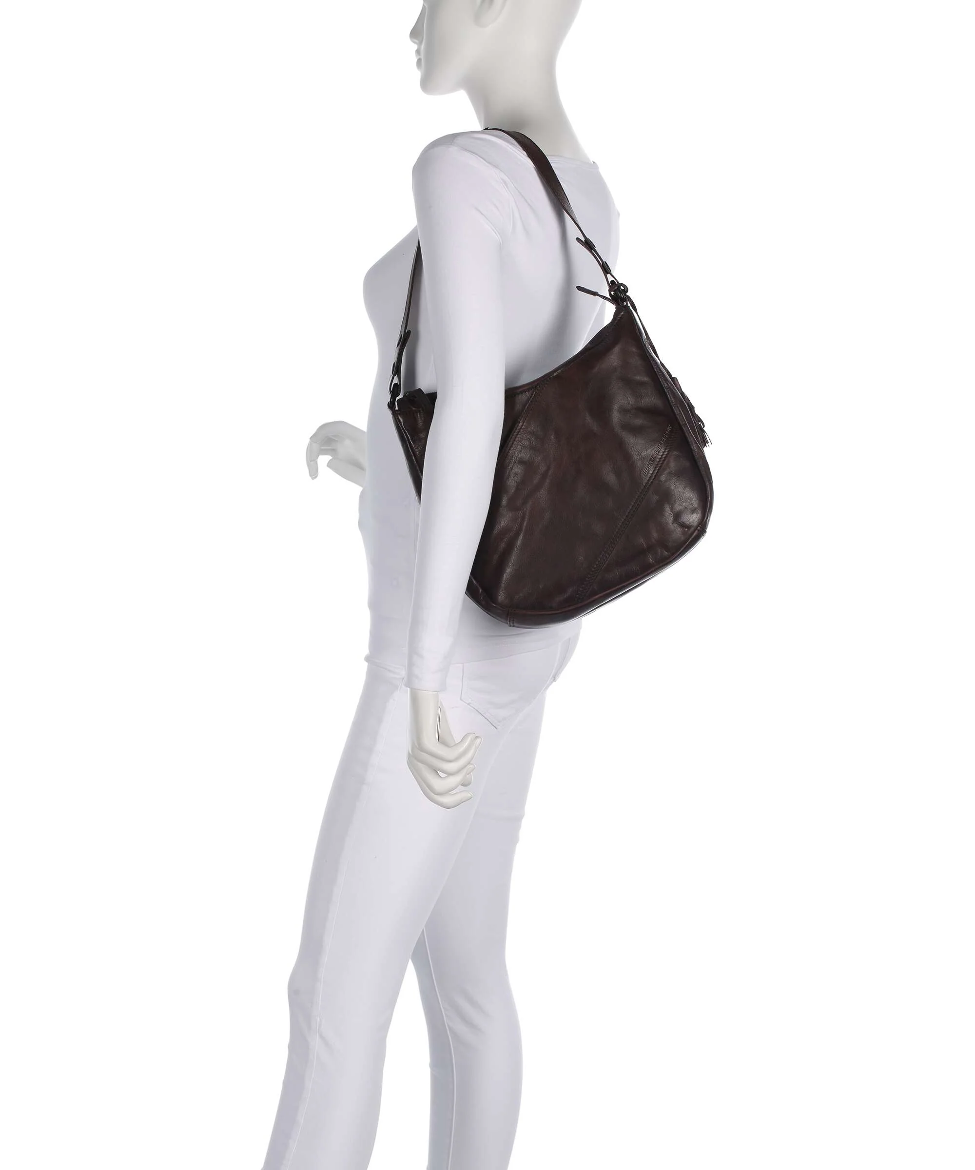 Spikes & Sparrow Apache Natalia Hobo tas dark brown - Image 3