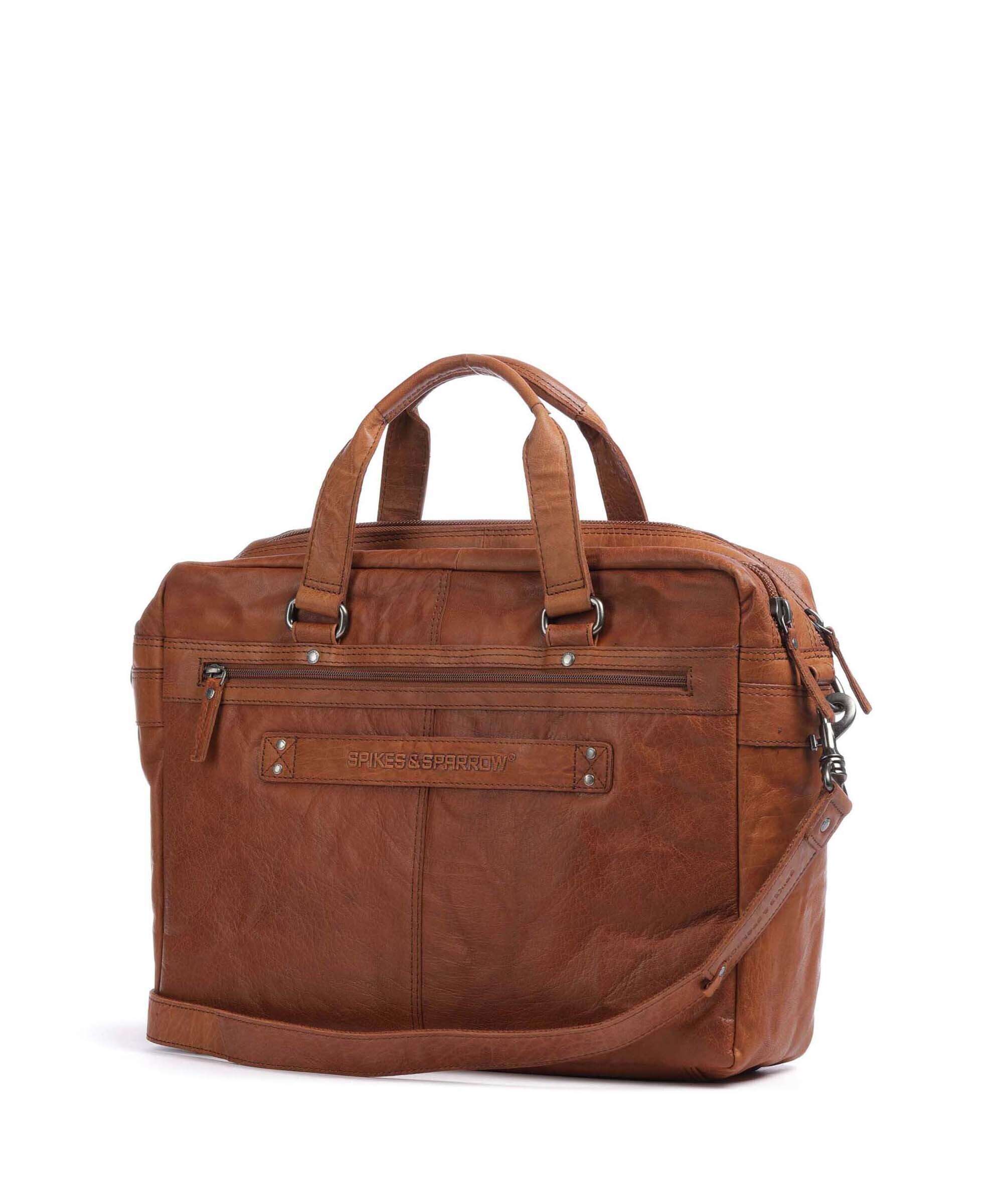 Spikes & Sparrow Bronco Aktetas cognac - Image 2