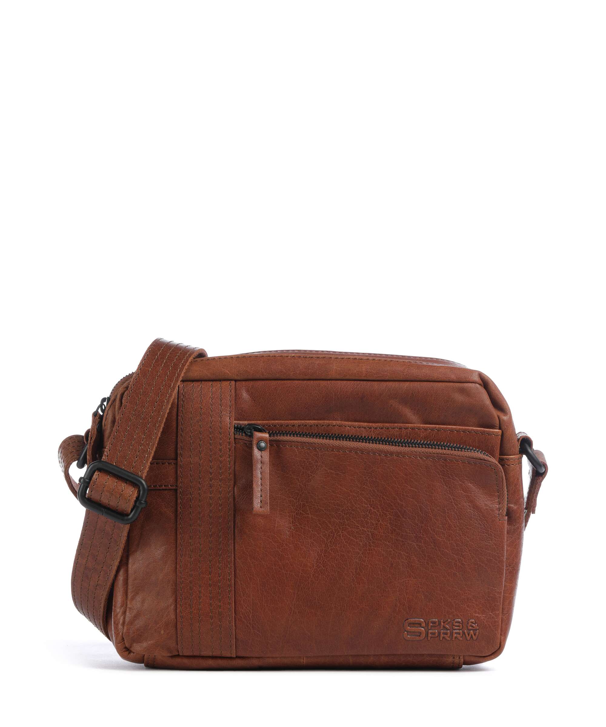 Spikes & Sparrow Bronco Ayden Crossbody tas brandy