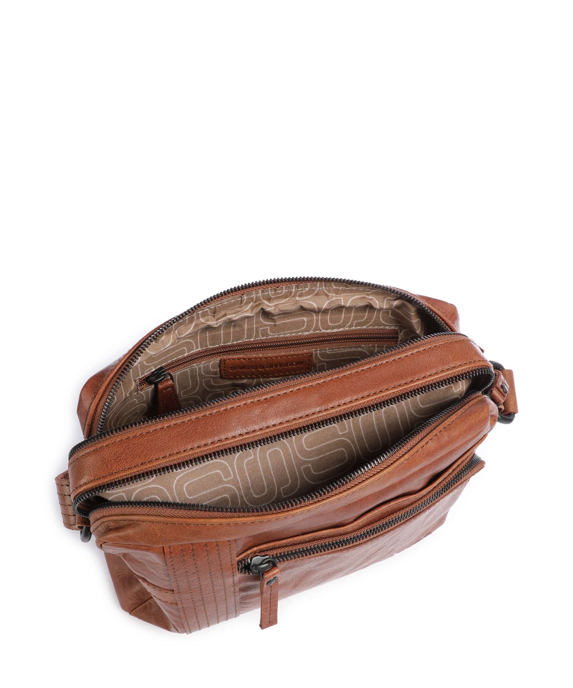 Spikes & Sparrow Bronco Ayden Crossbody tas brandy - Image 6