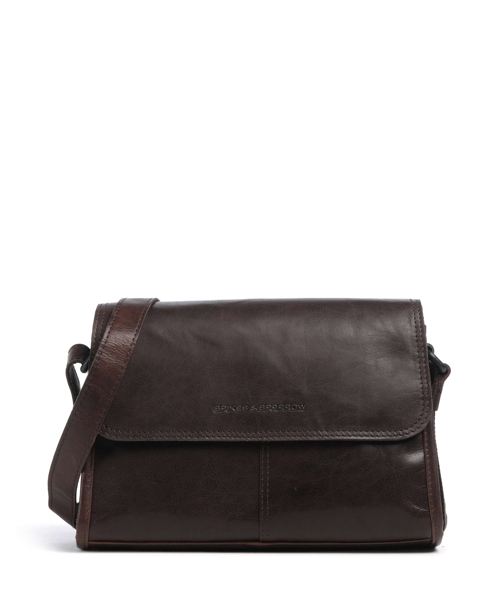 Spikes & Sparrow Bronco Belle Crossbody tas dark brown