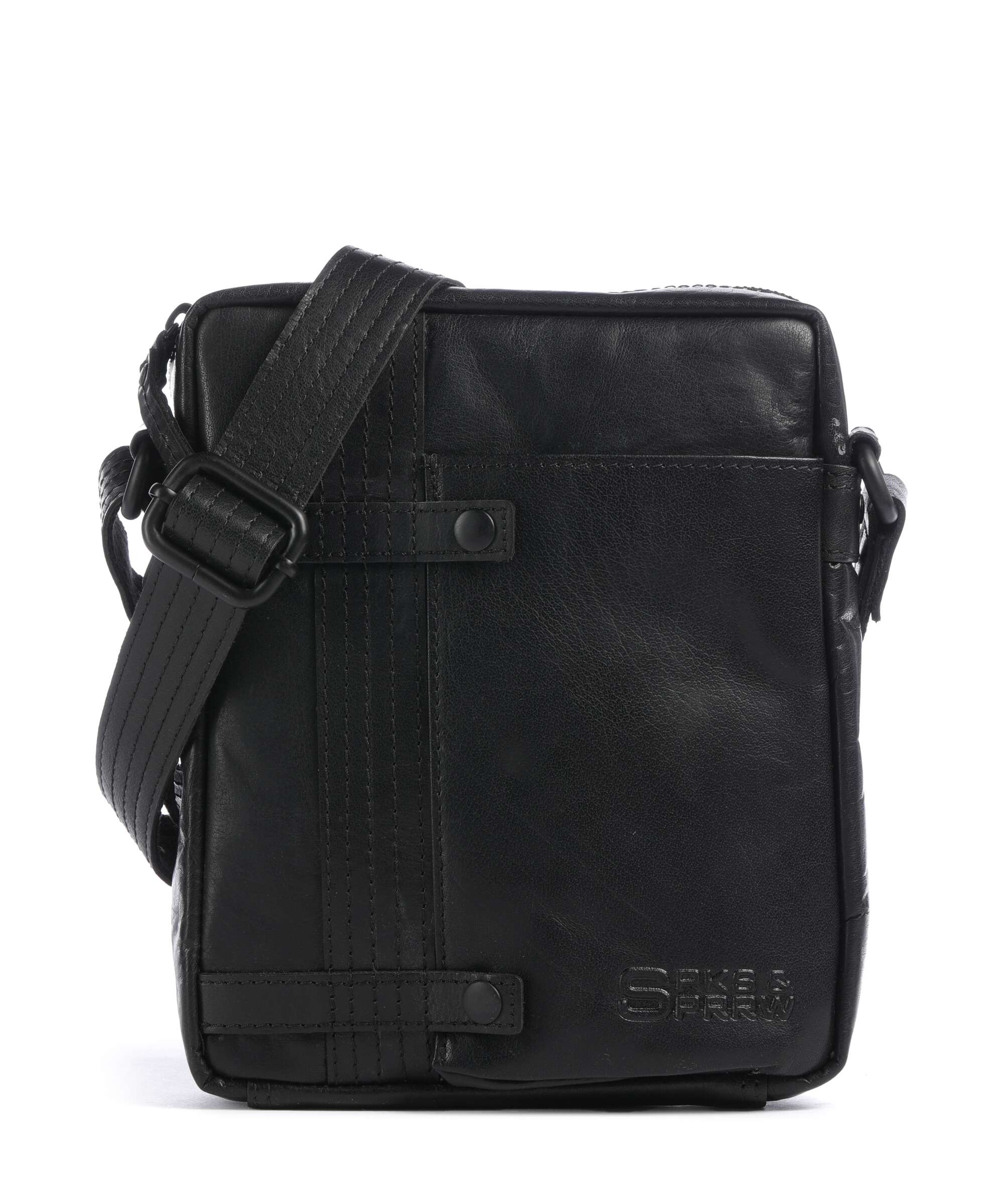 Spikes & Sparrow Bronco Benn Crossbody tas black
