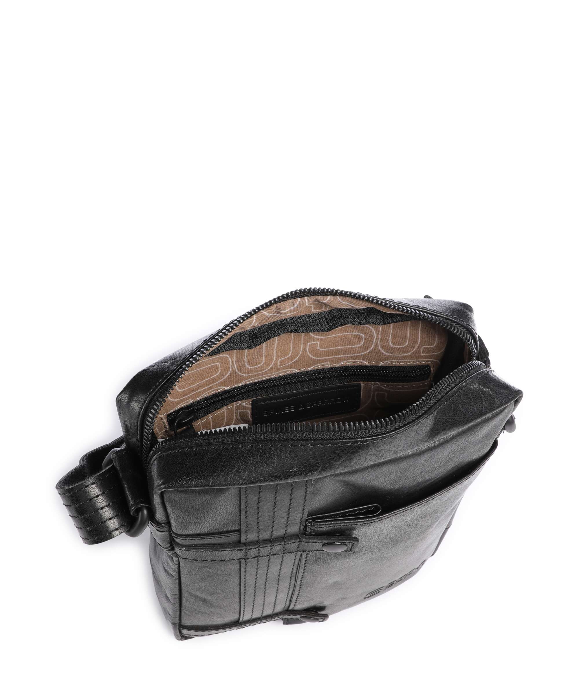 Spikes & Sparrow Bronco Benn Crossbody tas black - Image 6