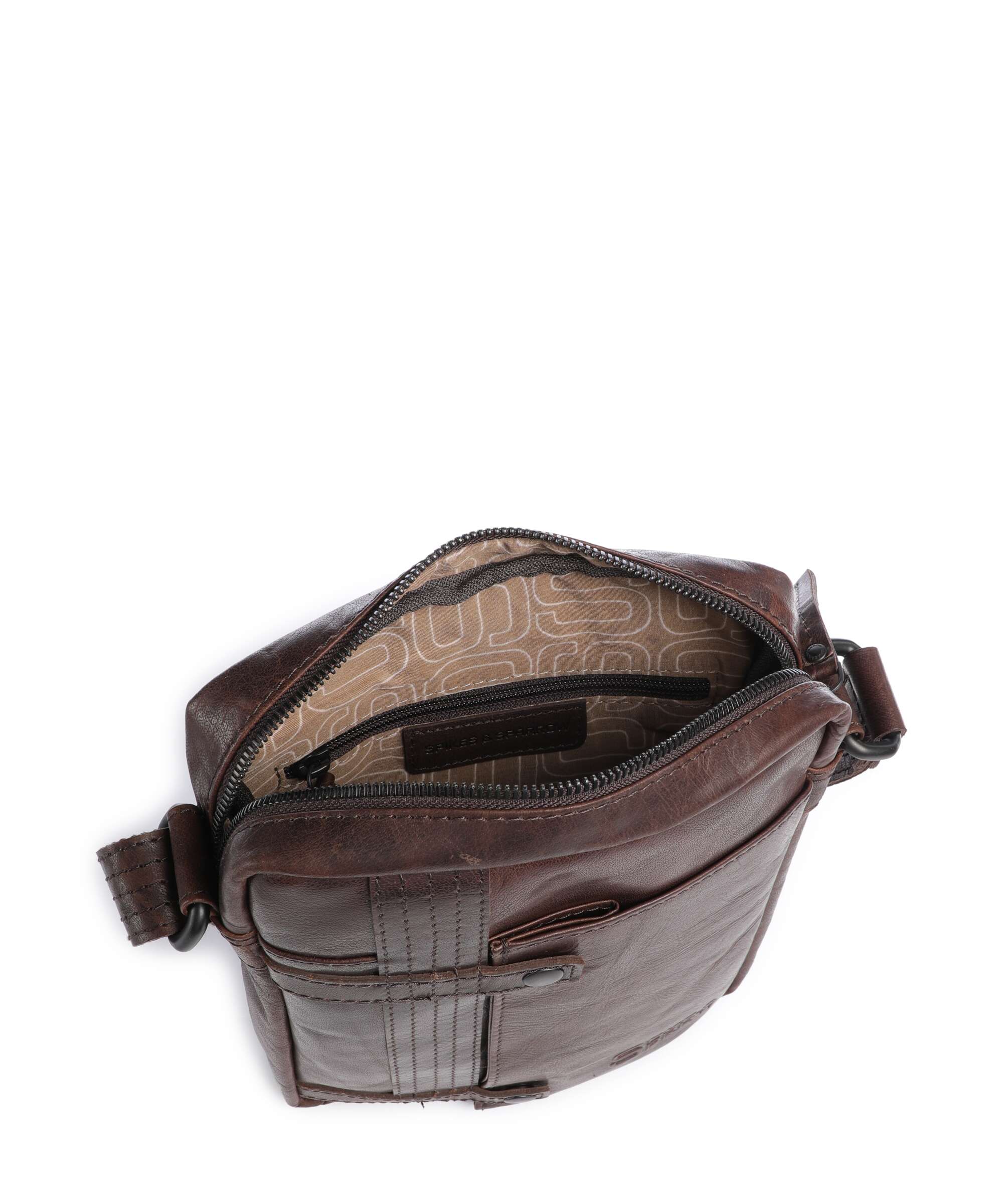 Spikes & Sparrow Bronco Benn Crossbody tas dark brown - Image 6