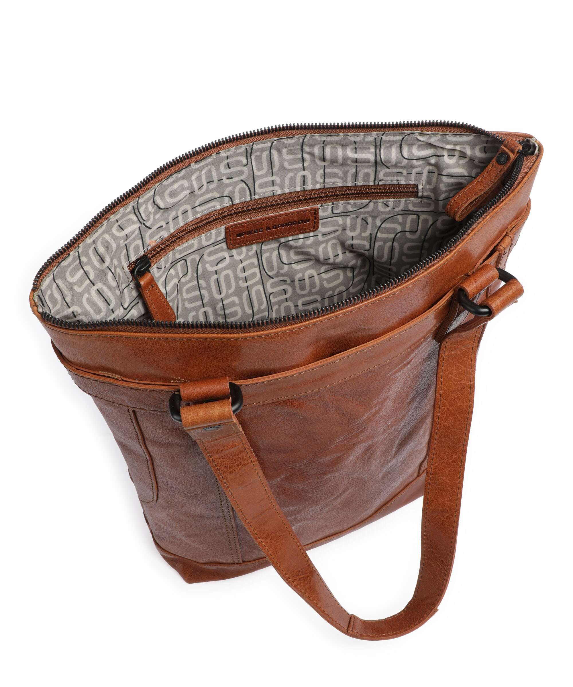 Spikes & Sparrow Bronco Boodschappentas cognac - Image 6